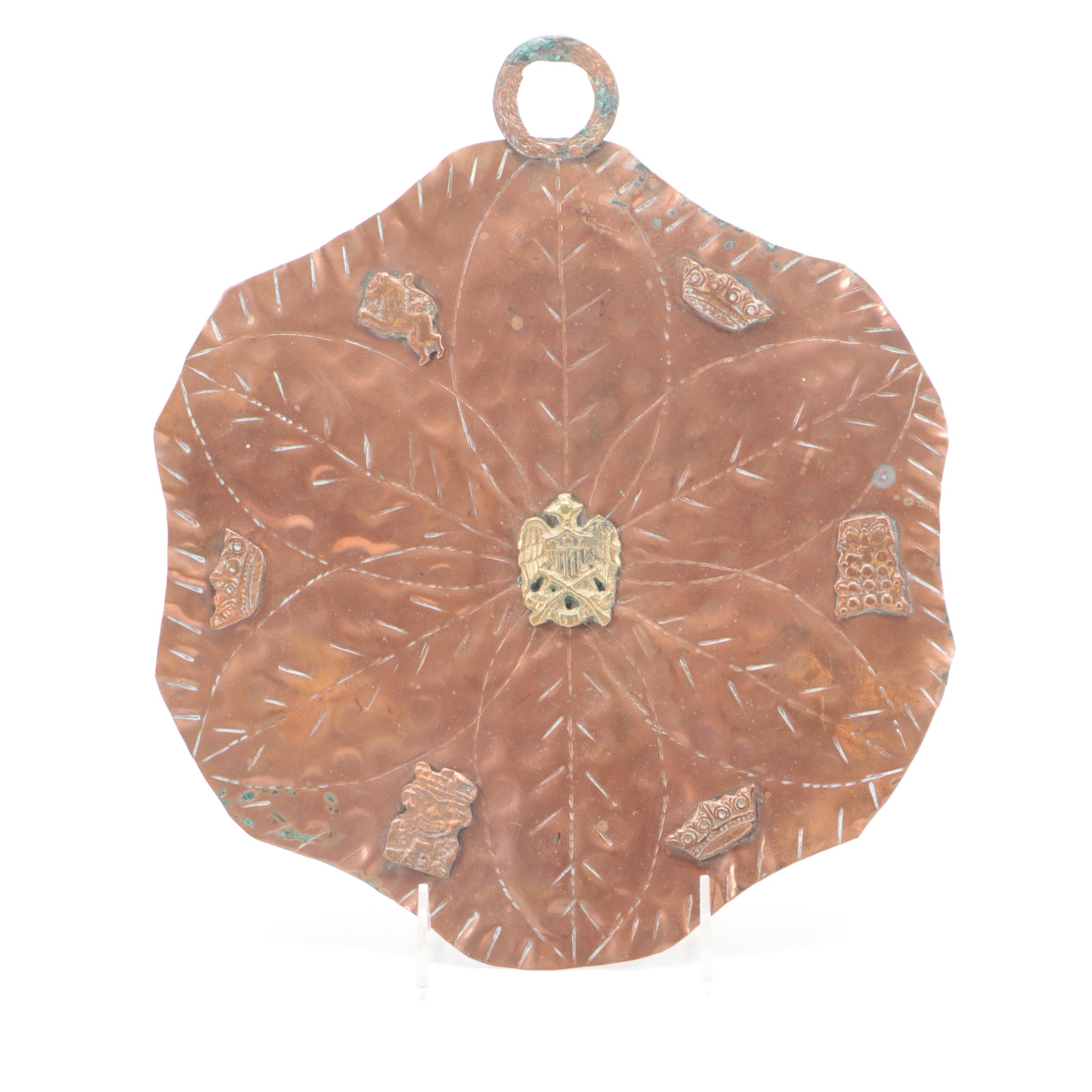 Copper Measuring Ladles with Kettle and Other Decor