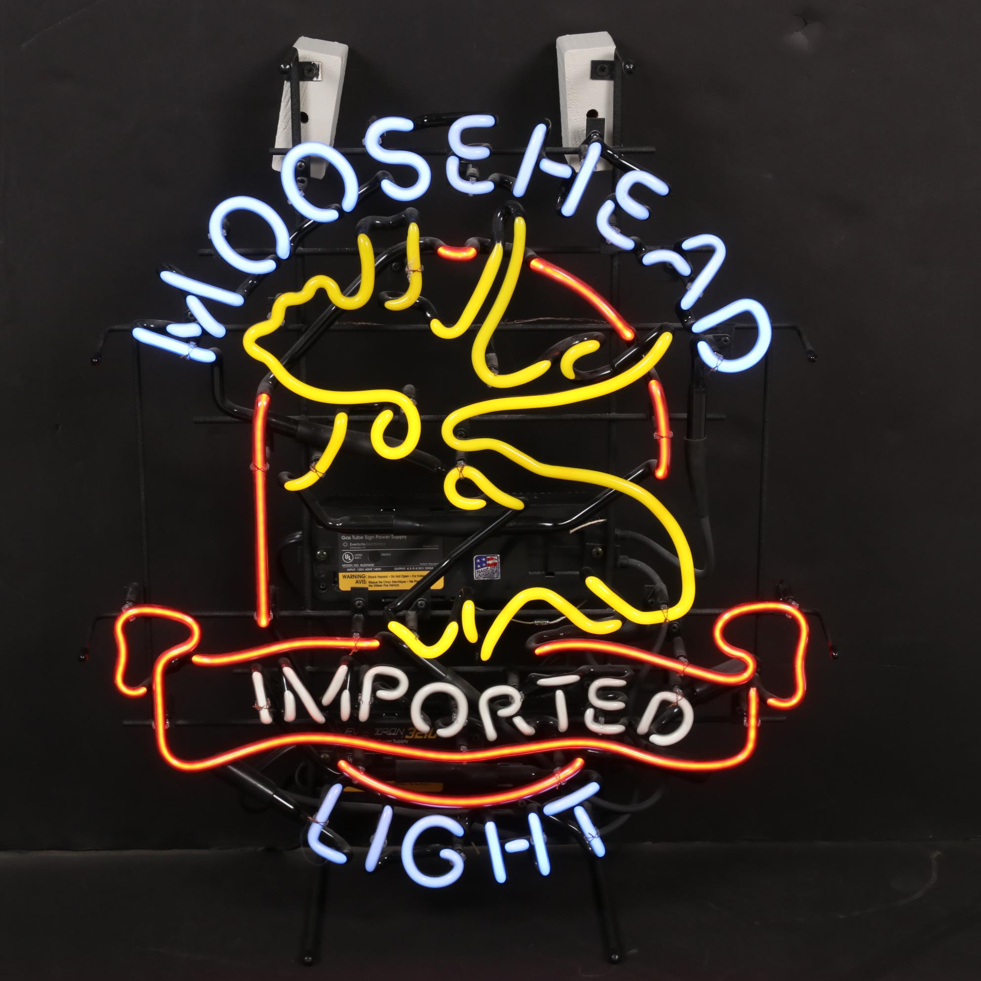 Moosehead Imported Light Beer Neon Wall Sign