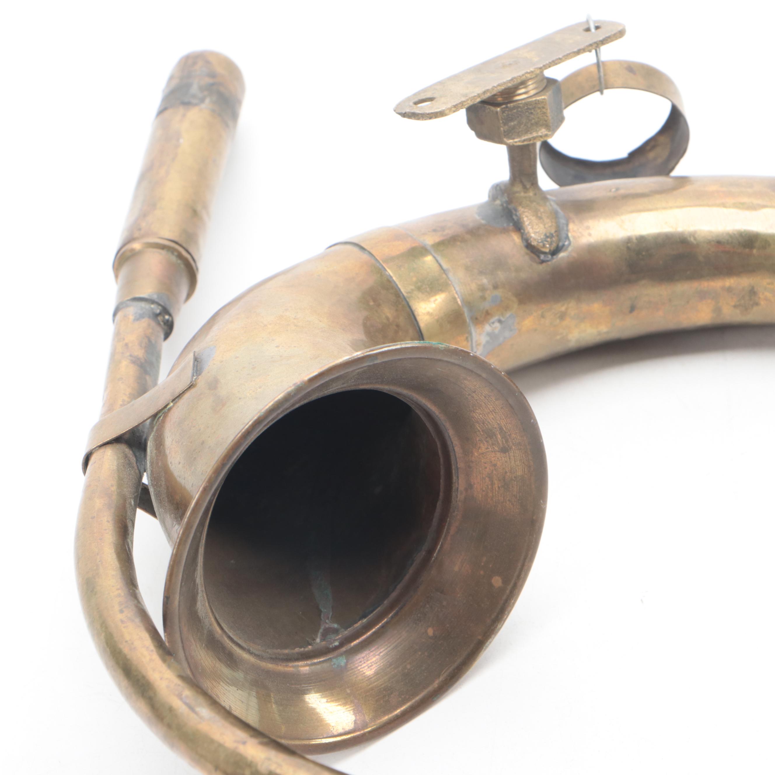 Lion Brand Copper and More Brass Squeeze Bulb Car Horns, Early/ Mid-20th C