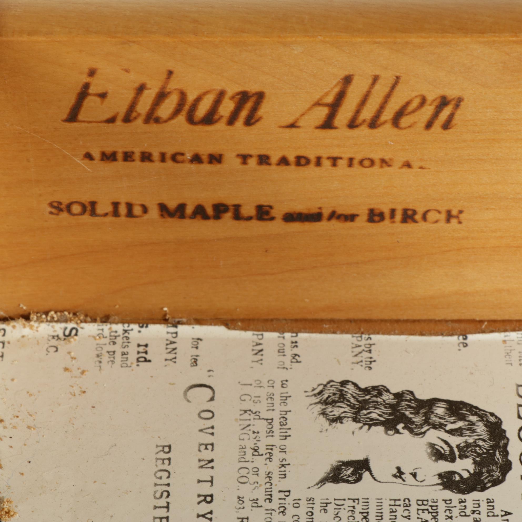 Ethan Allen Corner Desk, Hutch and Three Chests, Late 20th Century