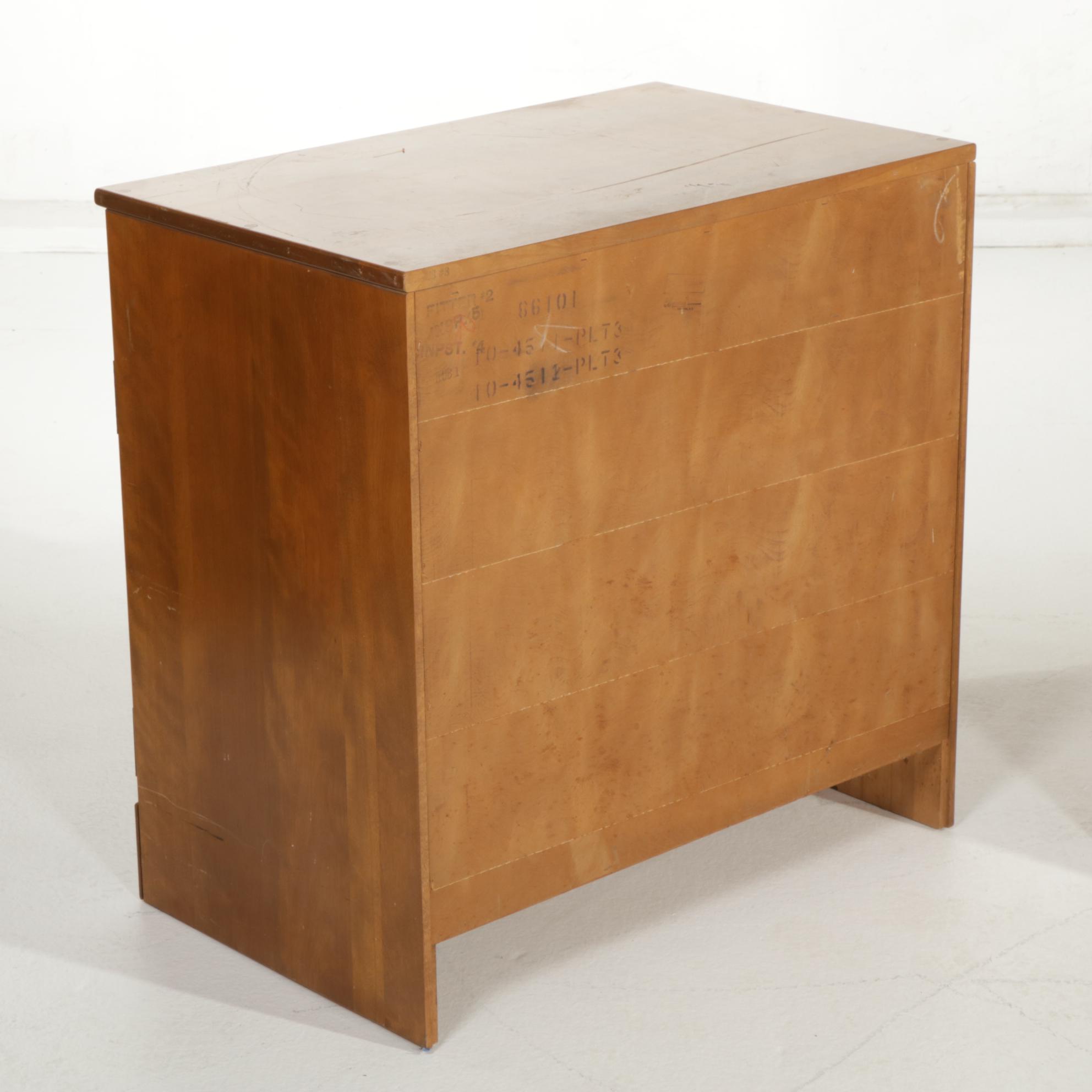 Ethan Allen Corner Desk, Hutch and Three Chests, Late 20th Century