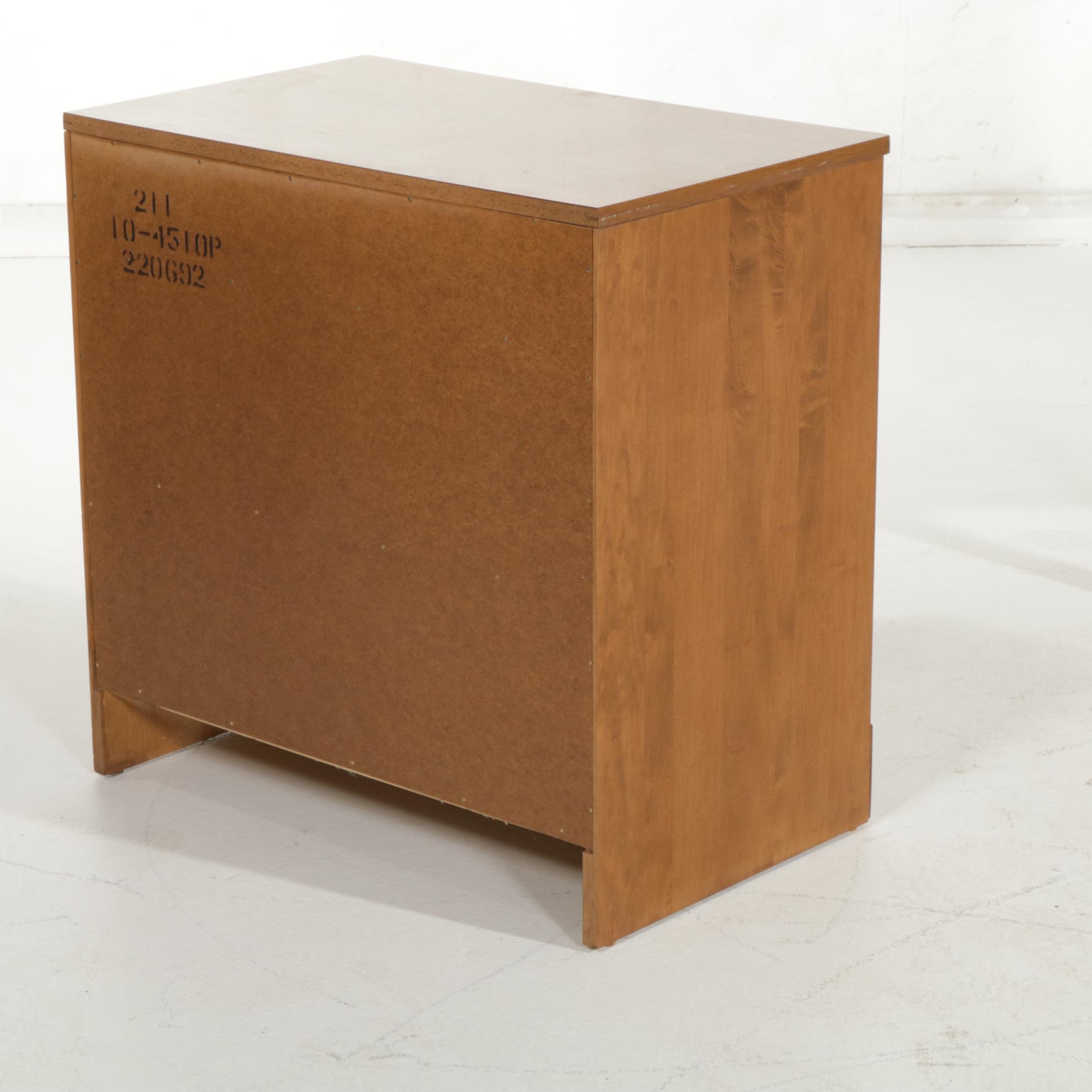 Ethan Allen Corner Desk, Hutch and Three Chests, Late 20th Century