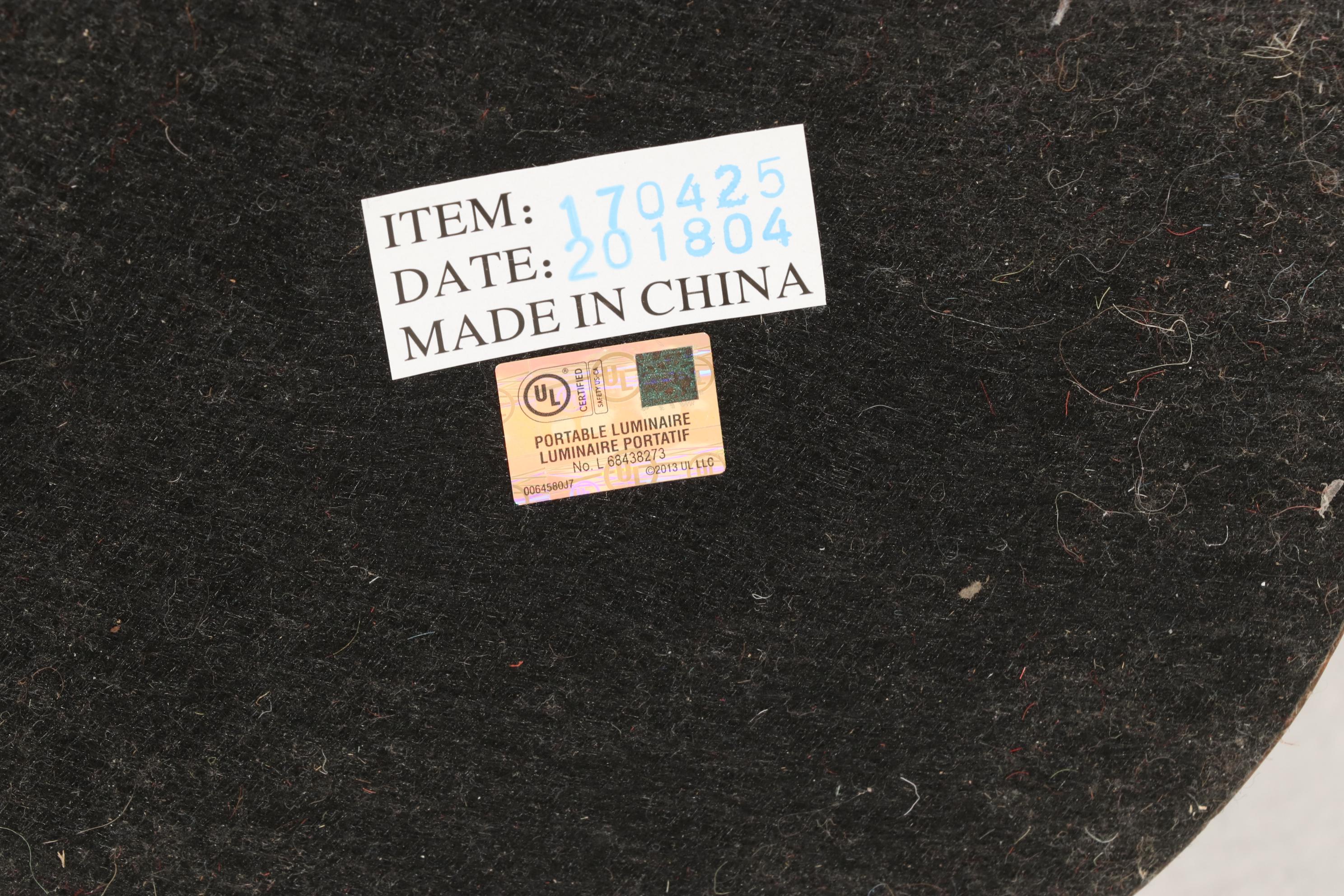 LAUREN Ralph Lauren Melon Jar Table Lamps with Greek Key Mosaic Shell Mirror