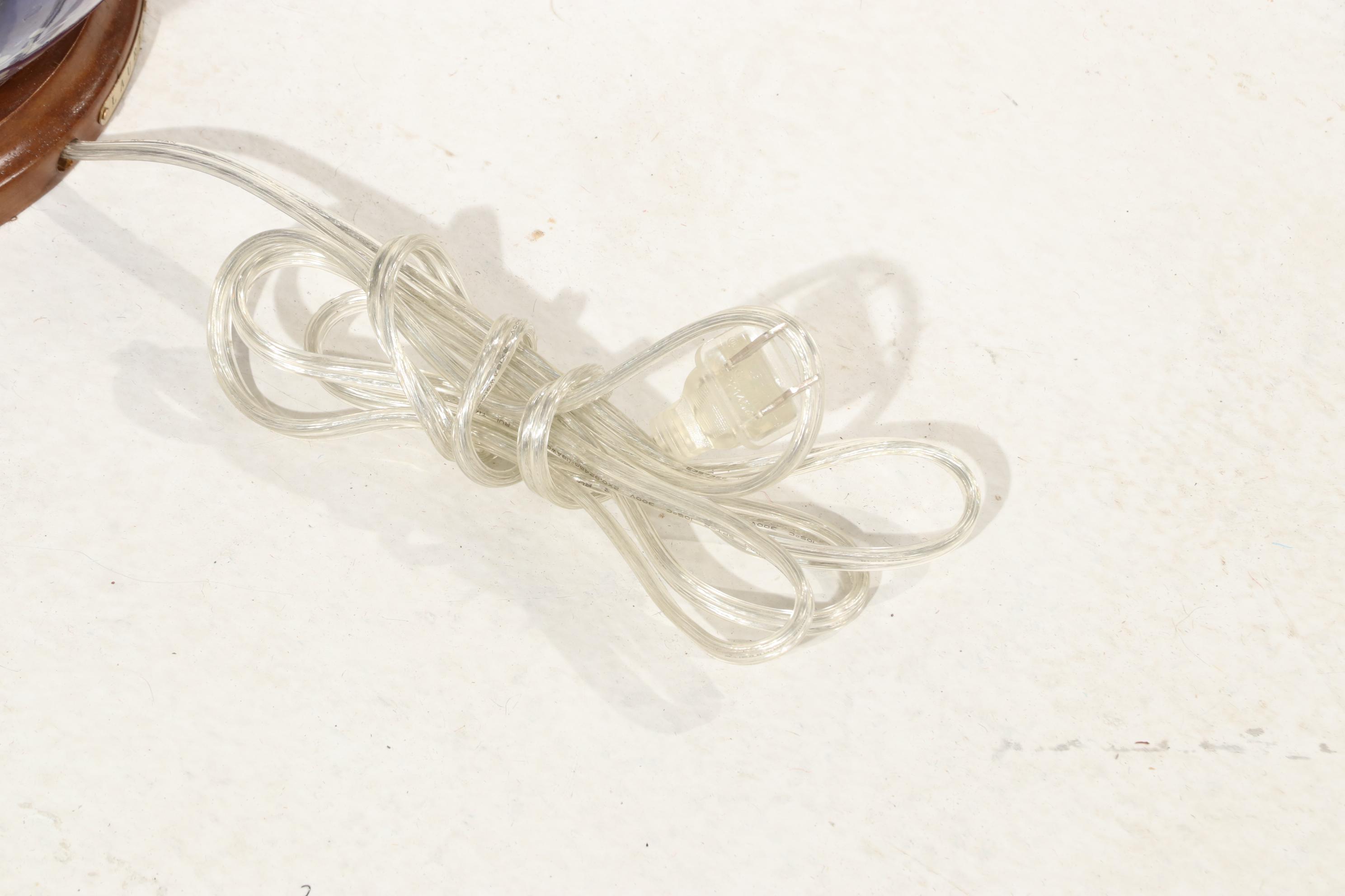 LAUREN Ralph Lauren Melon Jar Table Lamps with Greek Key Mosaic Shell Mirror