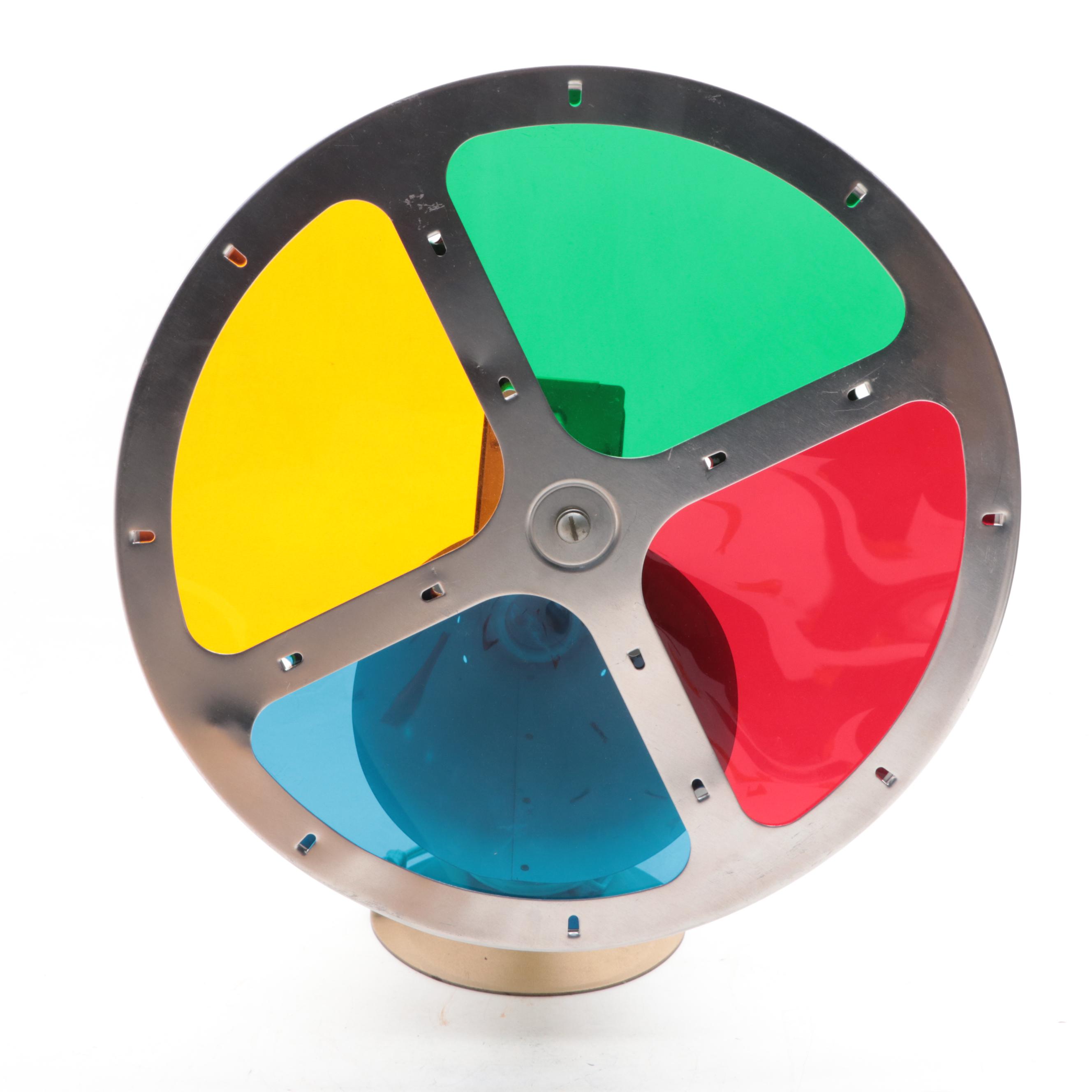 Spartus Rotating Color Wheel Lamp, Mid-20th Century