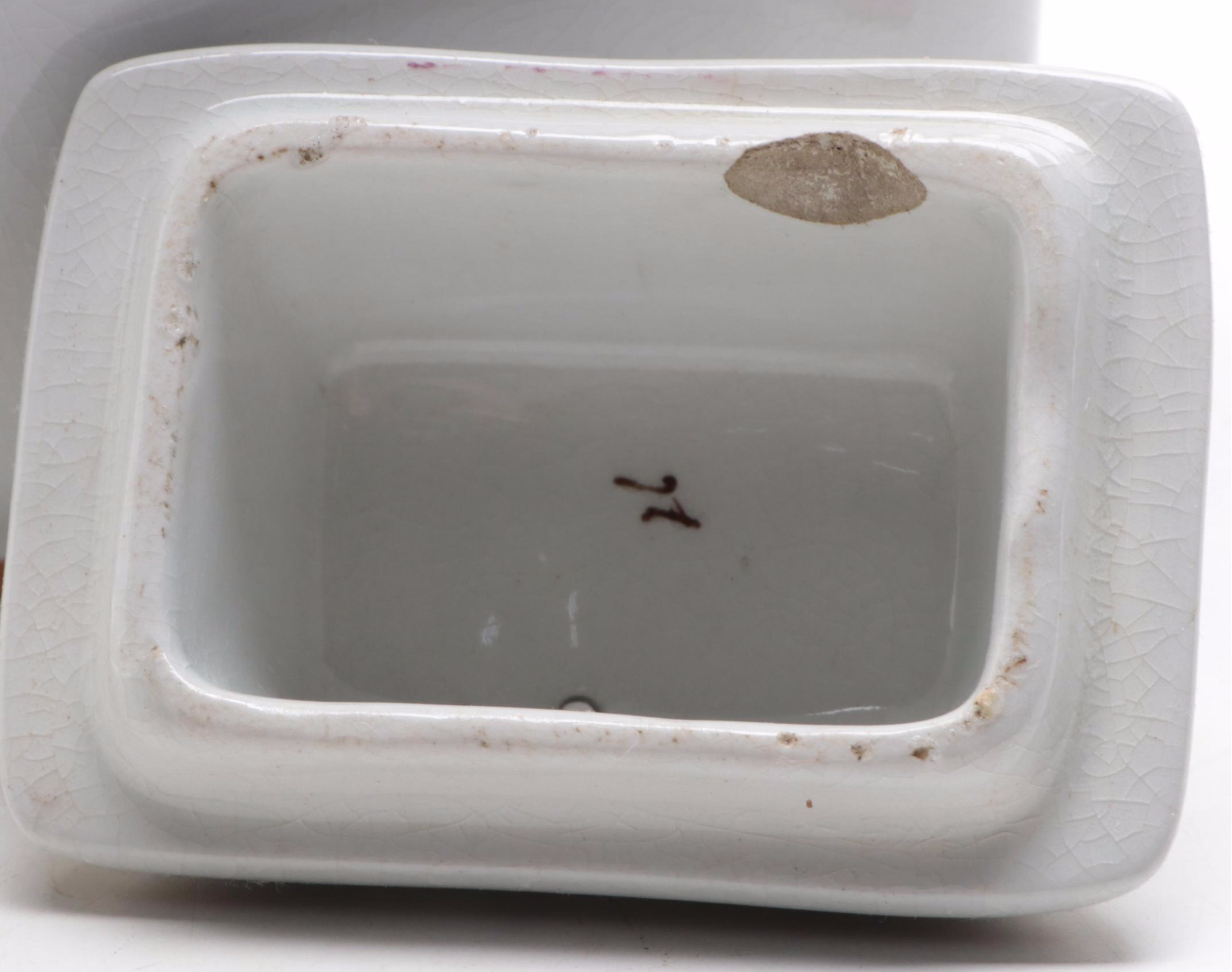 Victorian Tea Caddy with Tea Leaf Ironstone Tableware and Other Decor