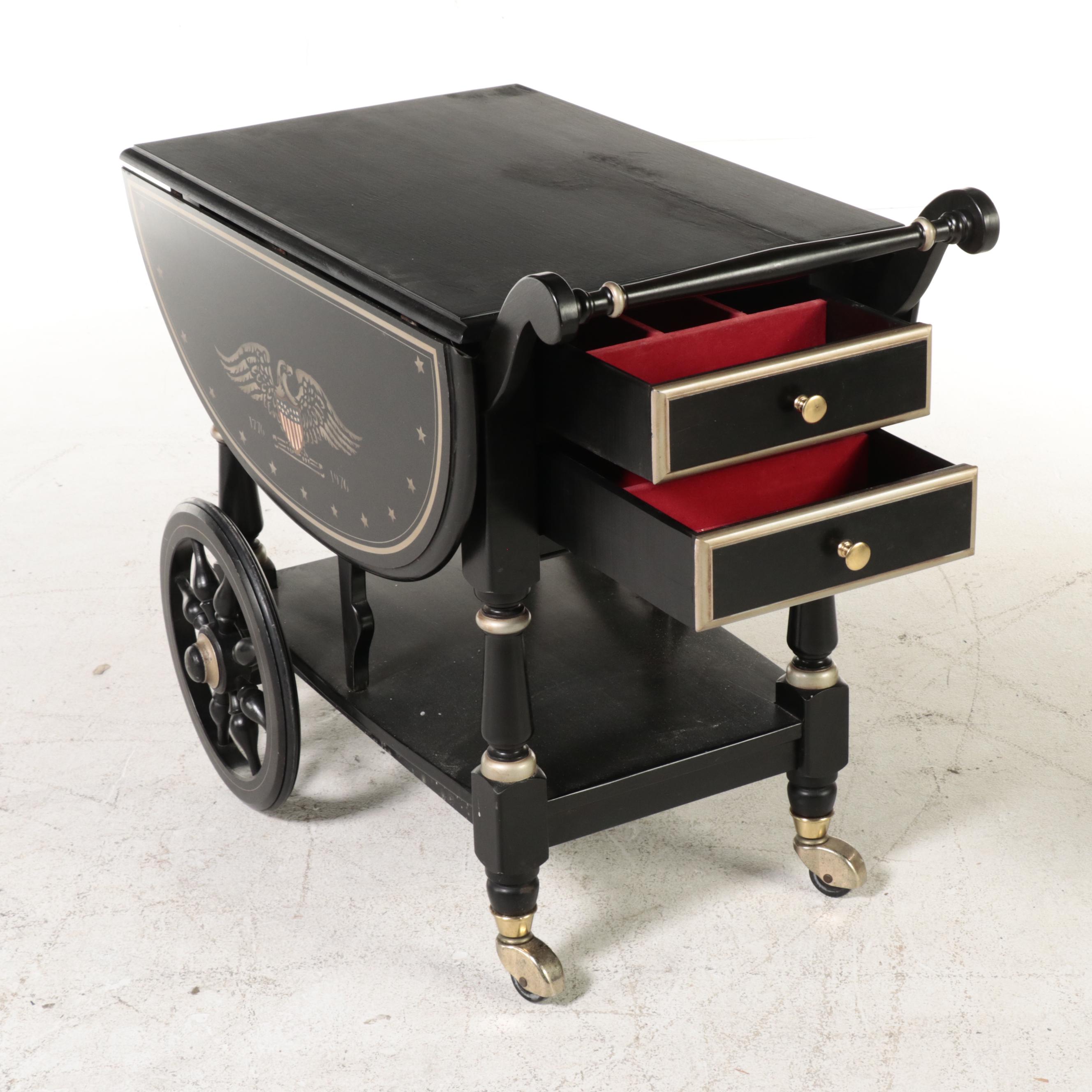 Heywood-Wakefield "Constitution Eagle" Tea Wagon, Limited Edition 434/850