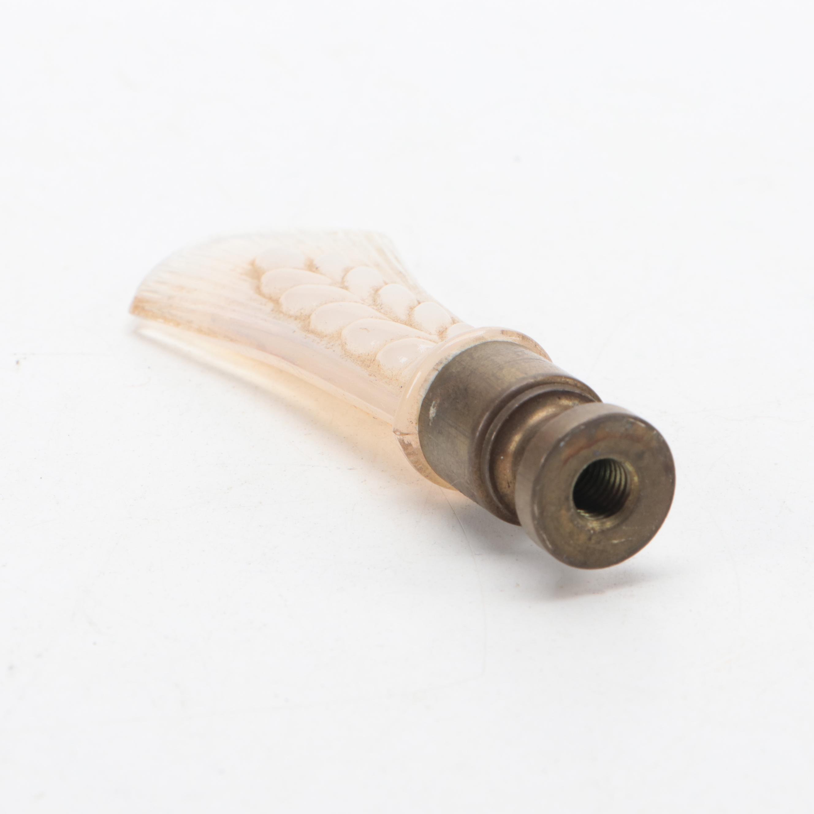 Art Deco Pressed Glass Lamp Finials