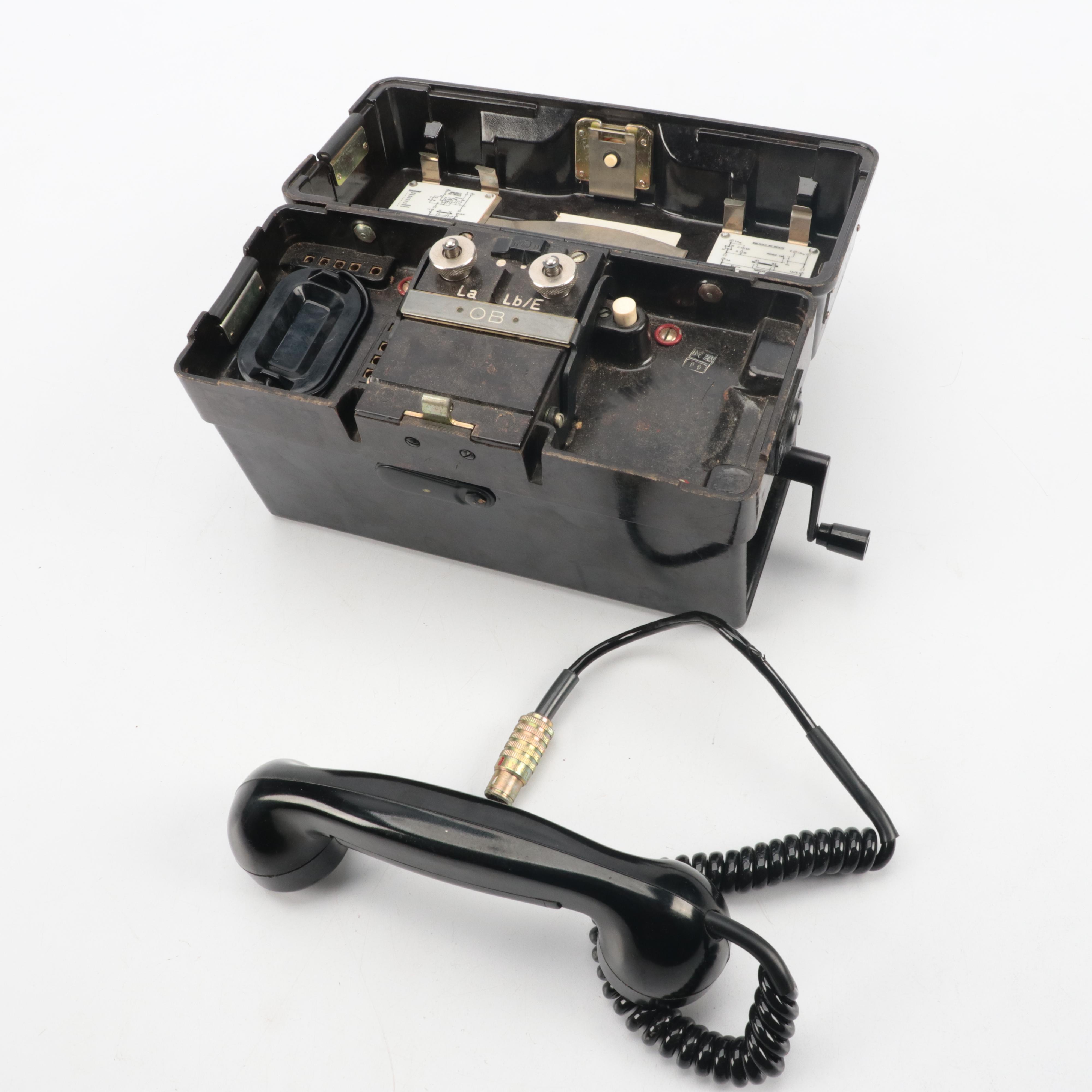 Standard Elektrik Lorenz HandCrank Military Field Telephone, 1966 EBTH