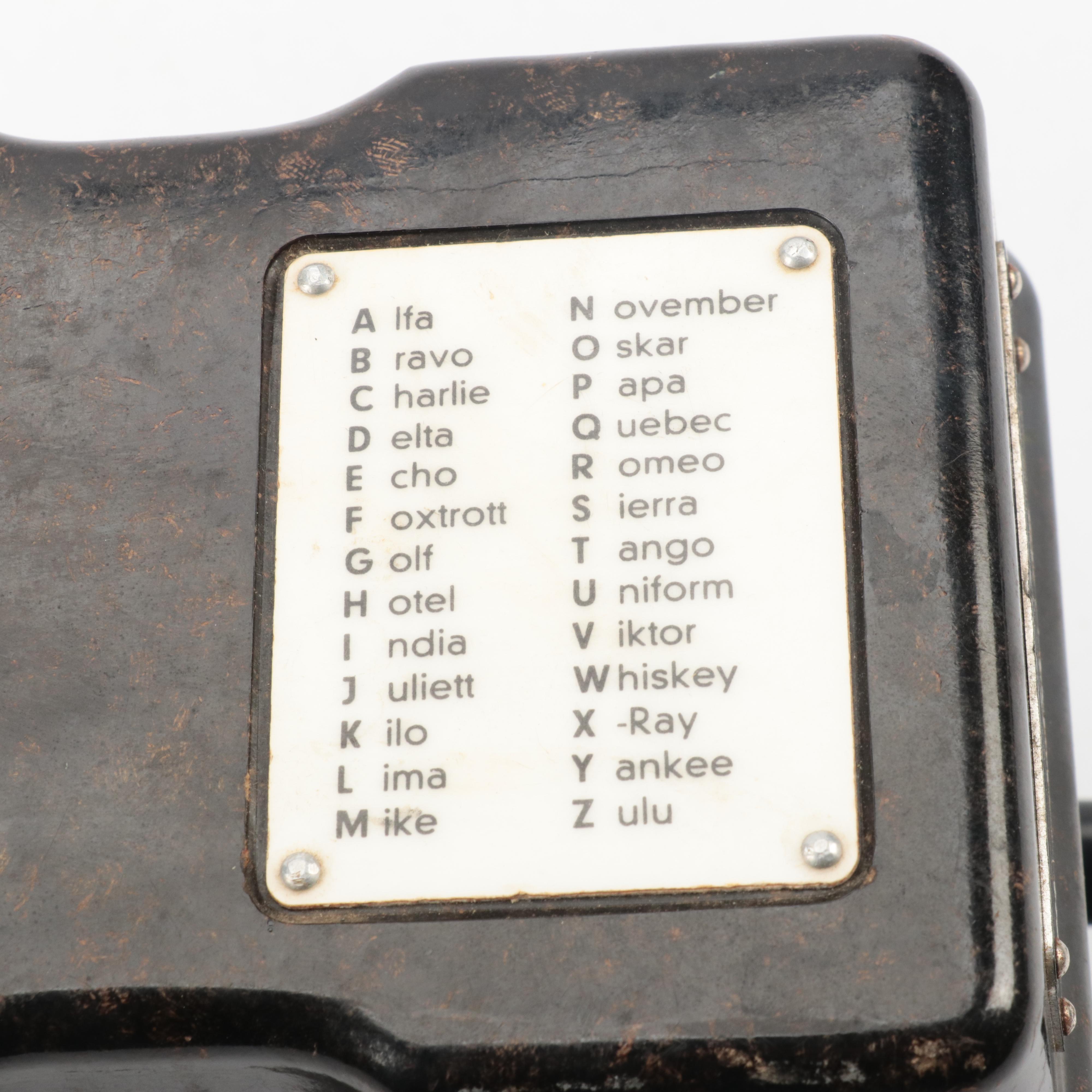 Standard Elektrik Lorenz Hand-Crank Military Field Telephone, 1966