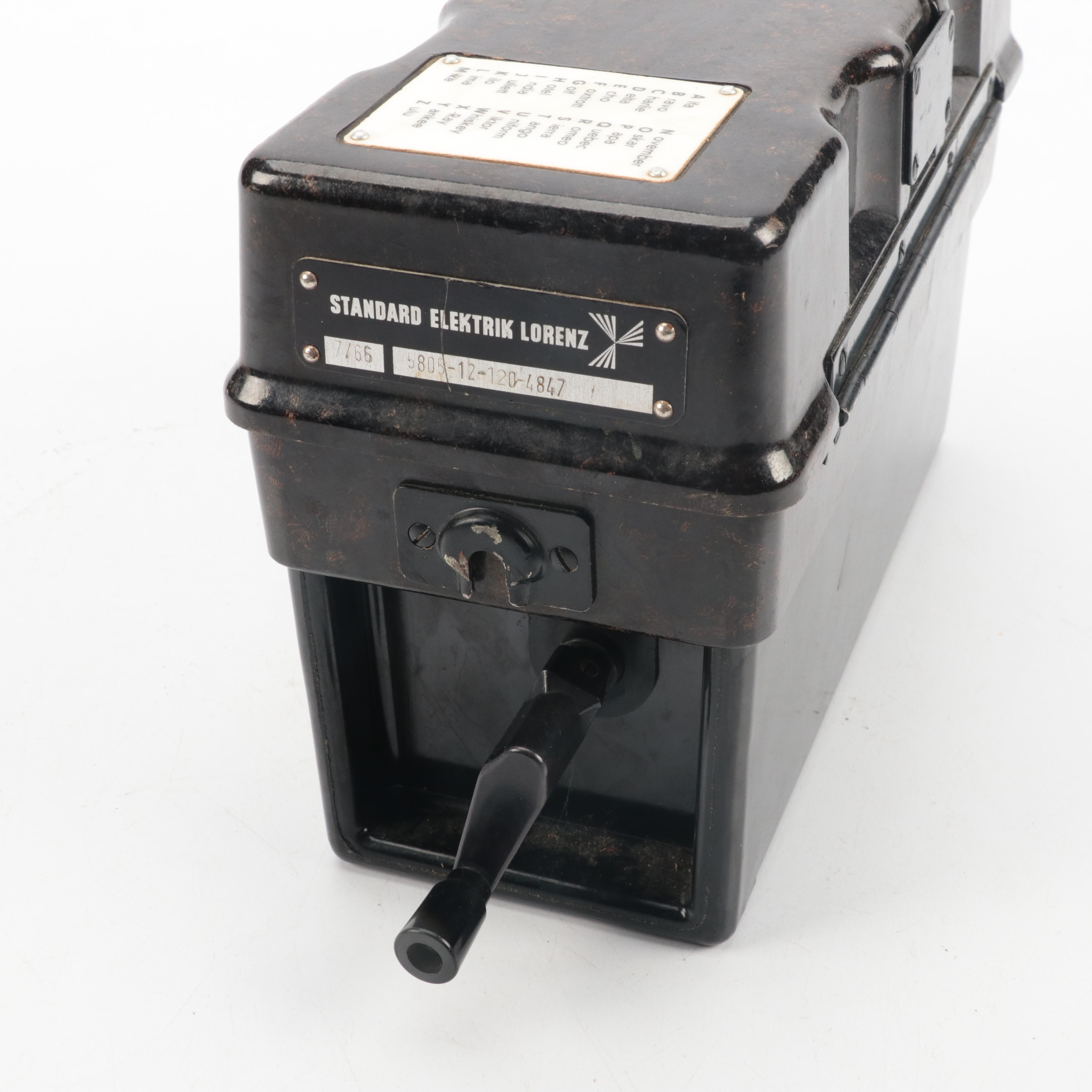 Standard Elektrik Lorenz HandCrank Military Field Telephone, 1966 EBTH