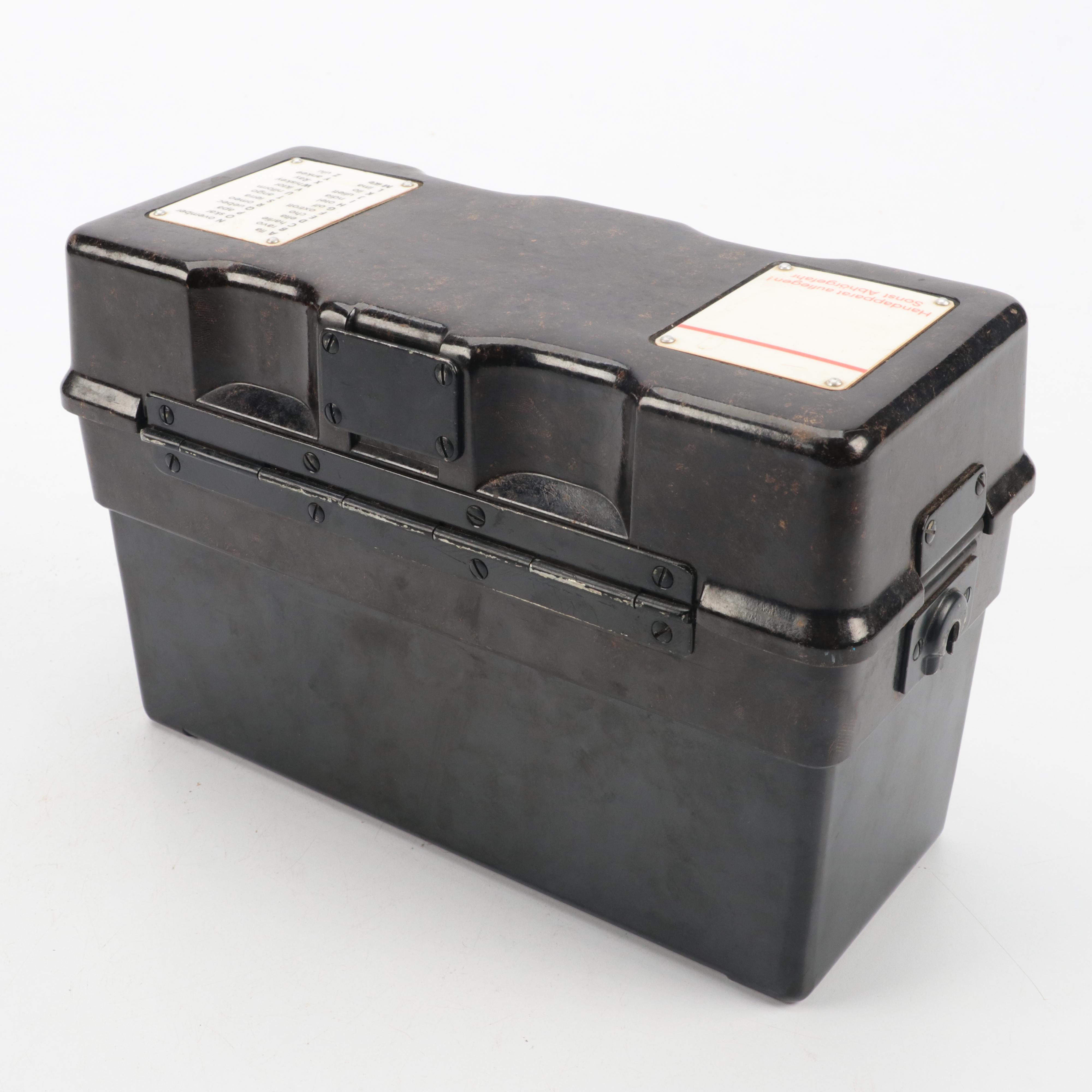 Standard Elektrik Lorenz Hand-Crank Military Field Telephone, 1966