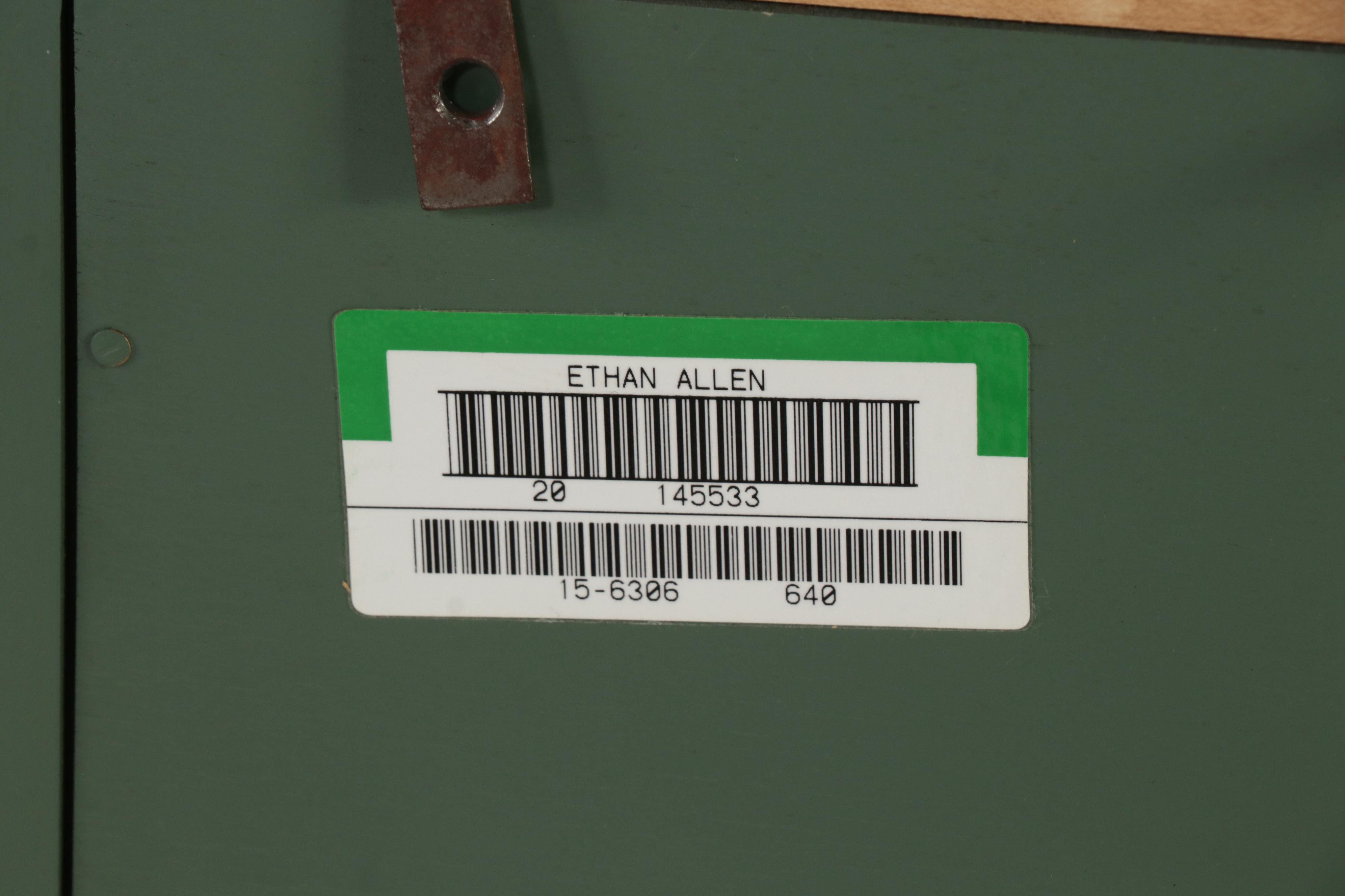 Ethan Allen Painted Wood Illuminated Hutch