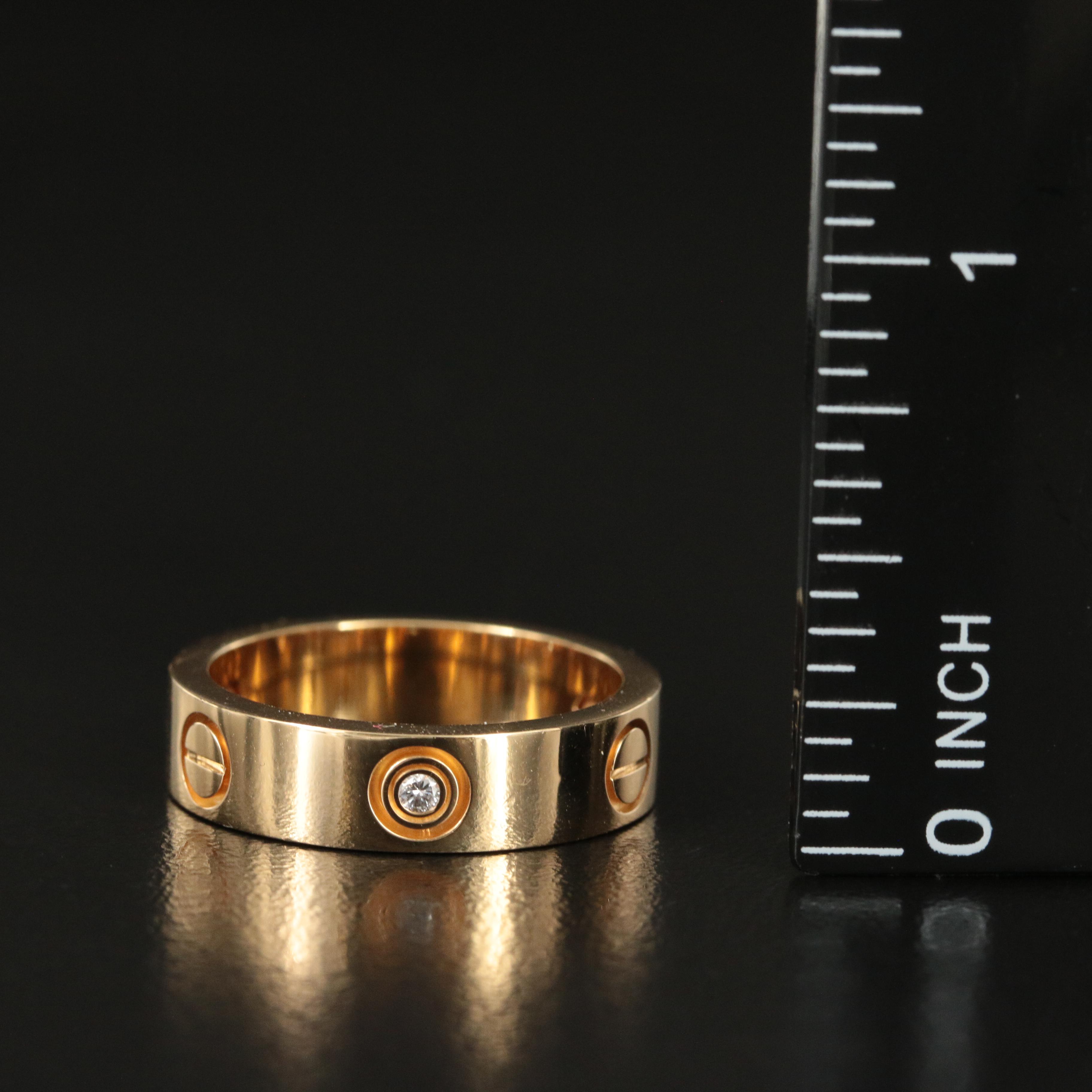 Cartier "LOVE" 18K 0.09 CTW Diamond Band