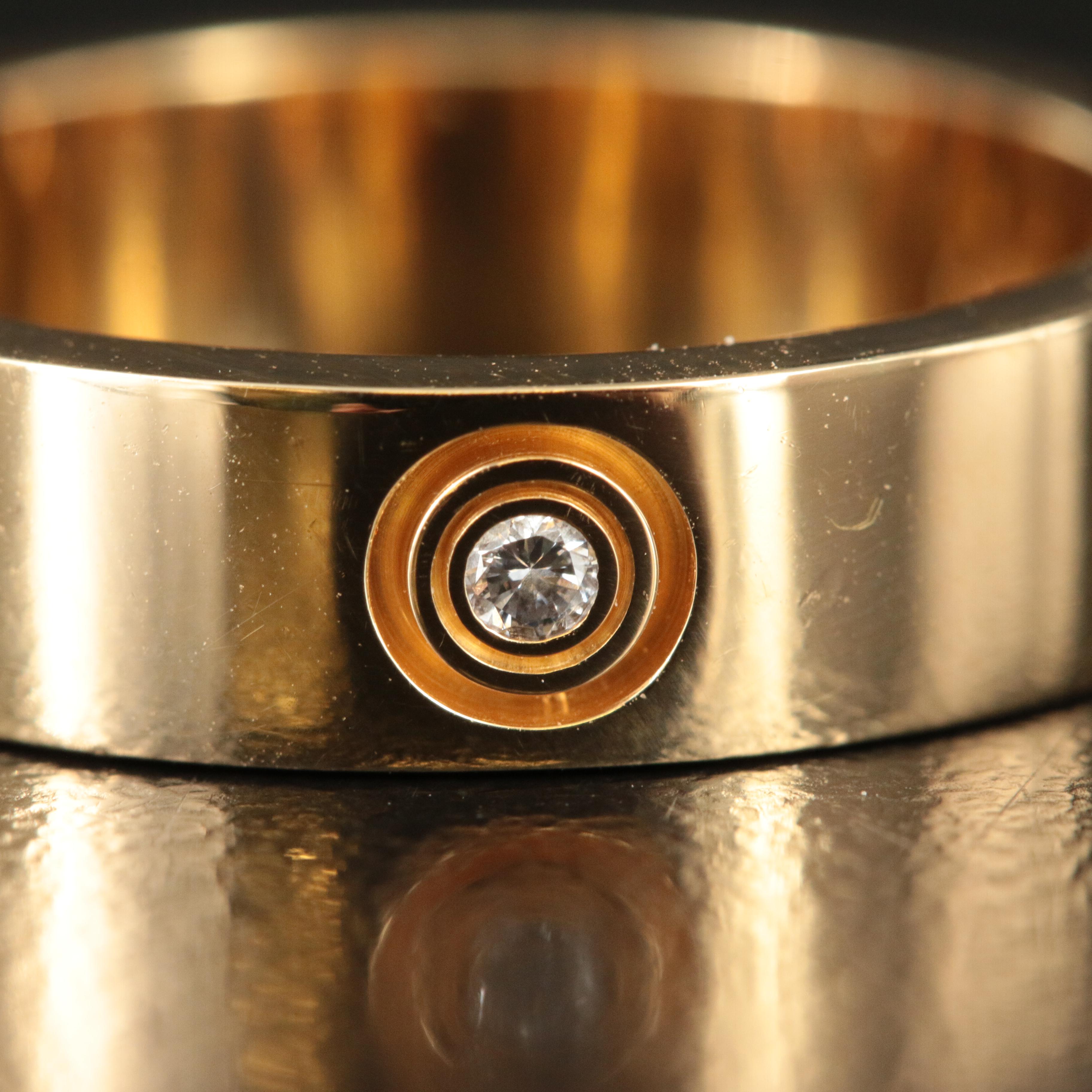 Cartier "LOVE" 18K 0.09 CTW Diamond Band