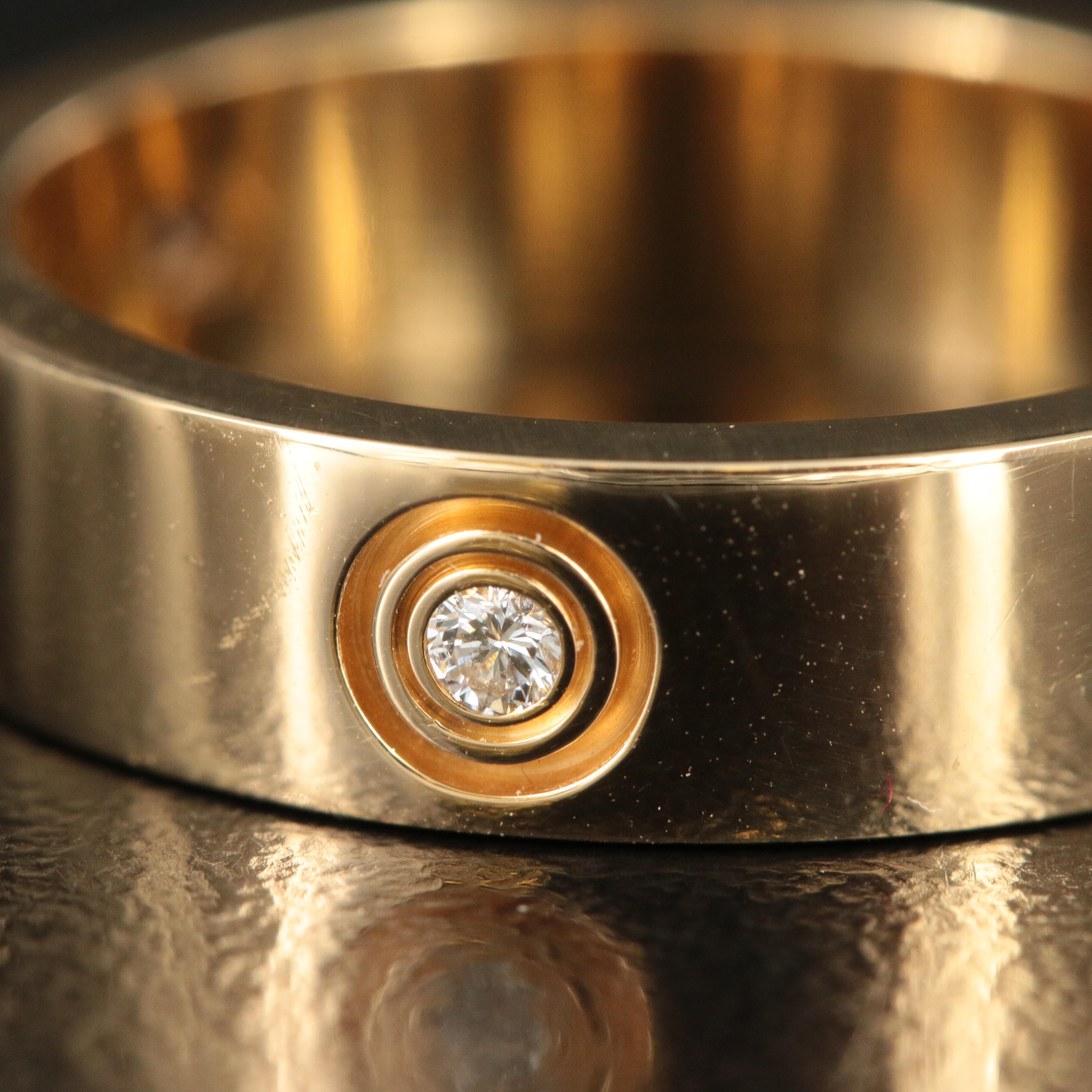 Cartier "LOVE" 18K 0.09 CTW Diamond Band