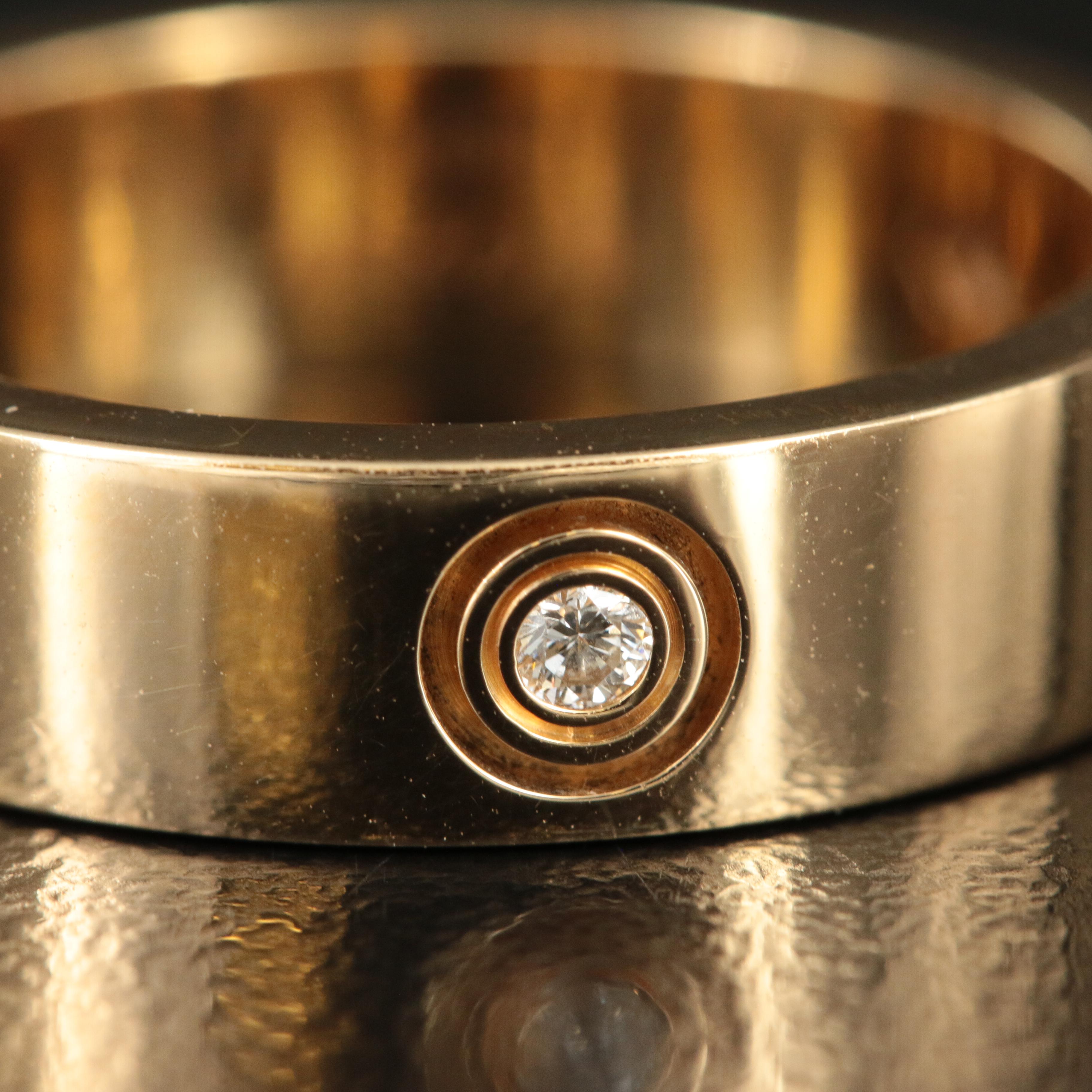 Cartier "LOVE" 18K 0.09 CTW Diamond Band