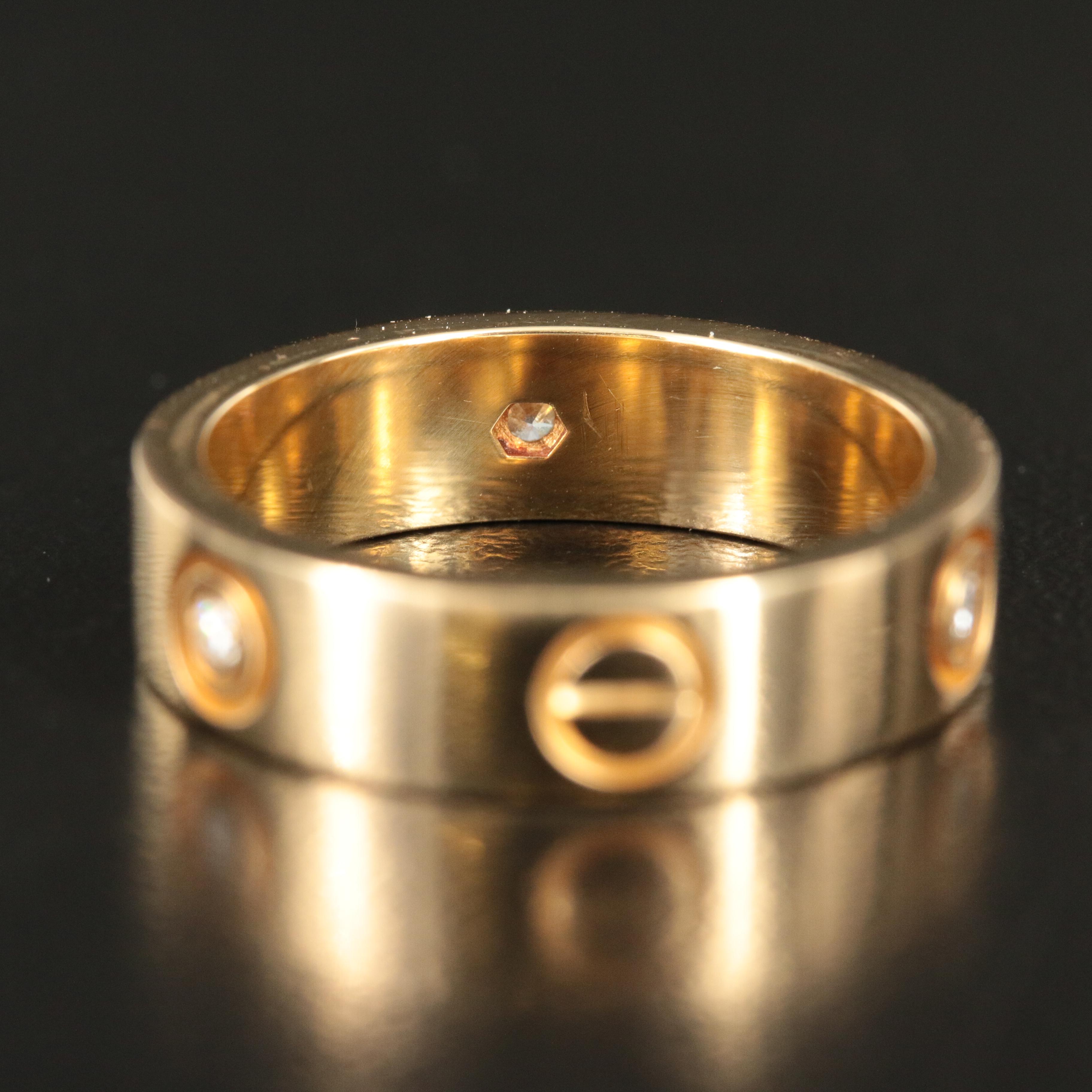 Cartier "LOVE" 18K 0.09 CTW Diamond Band