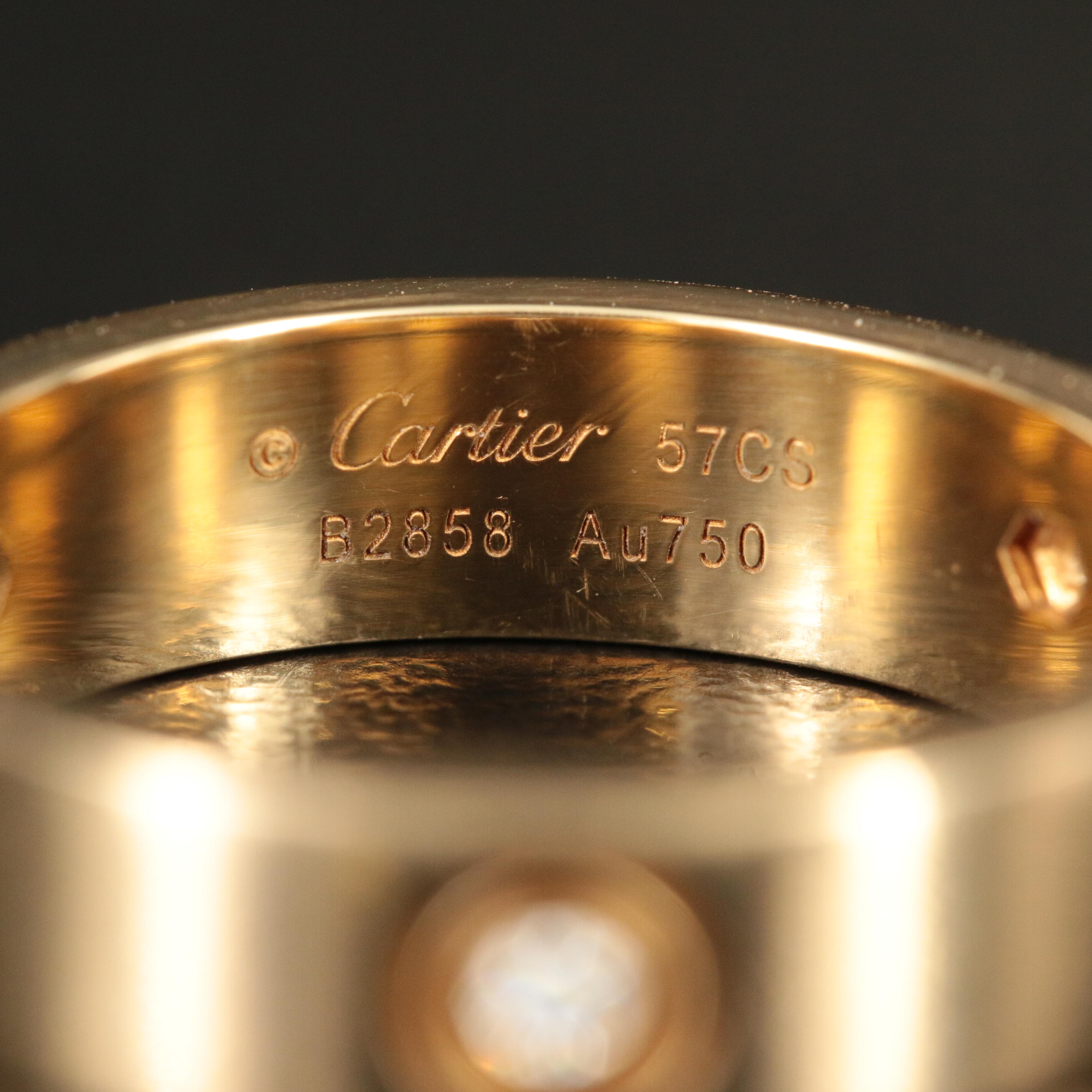 Cartier "LOVE" 18K 0.09 CTW Diamond Band