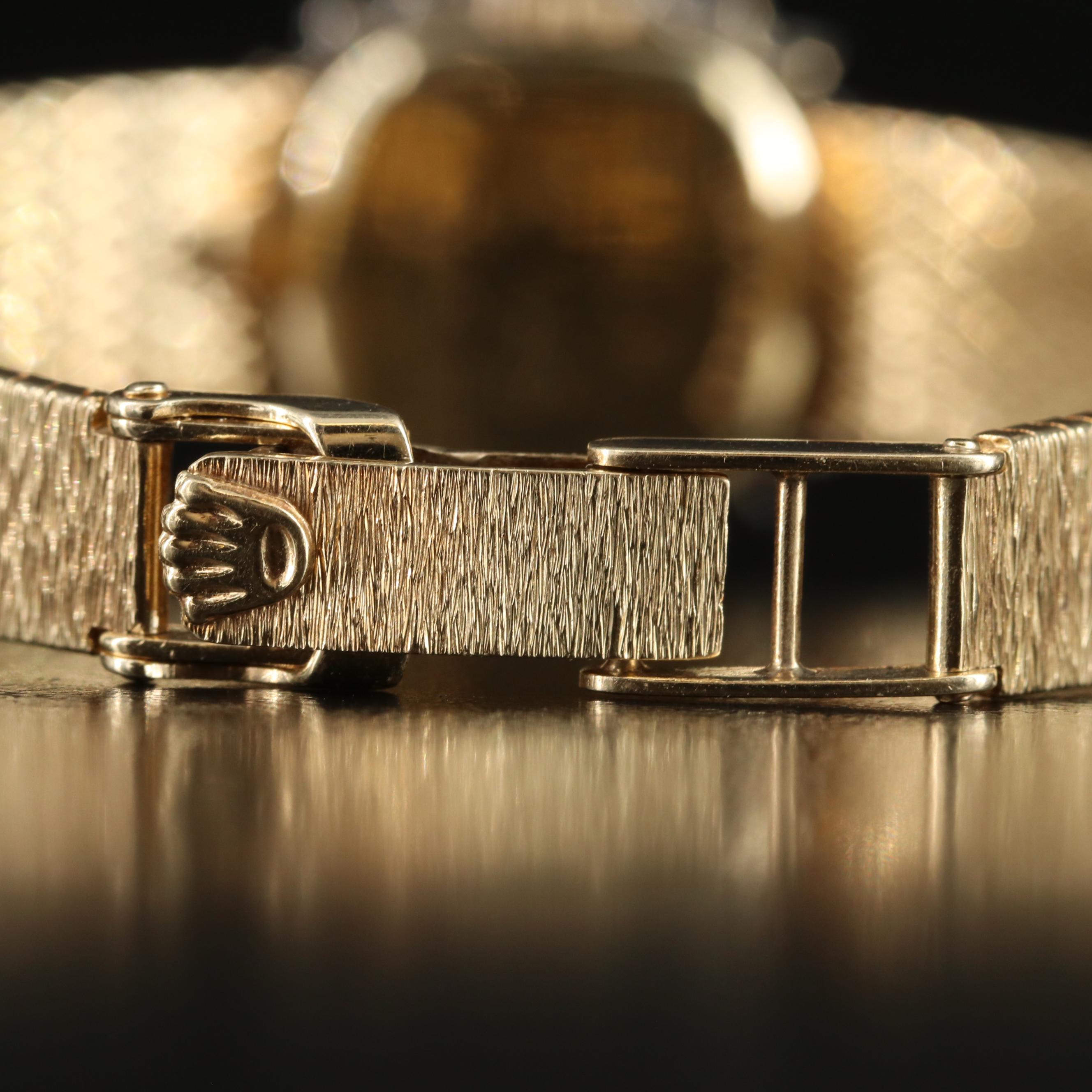 Vintage Rolex 14K Diamond Watch