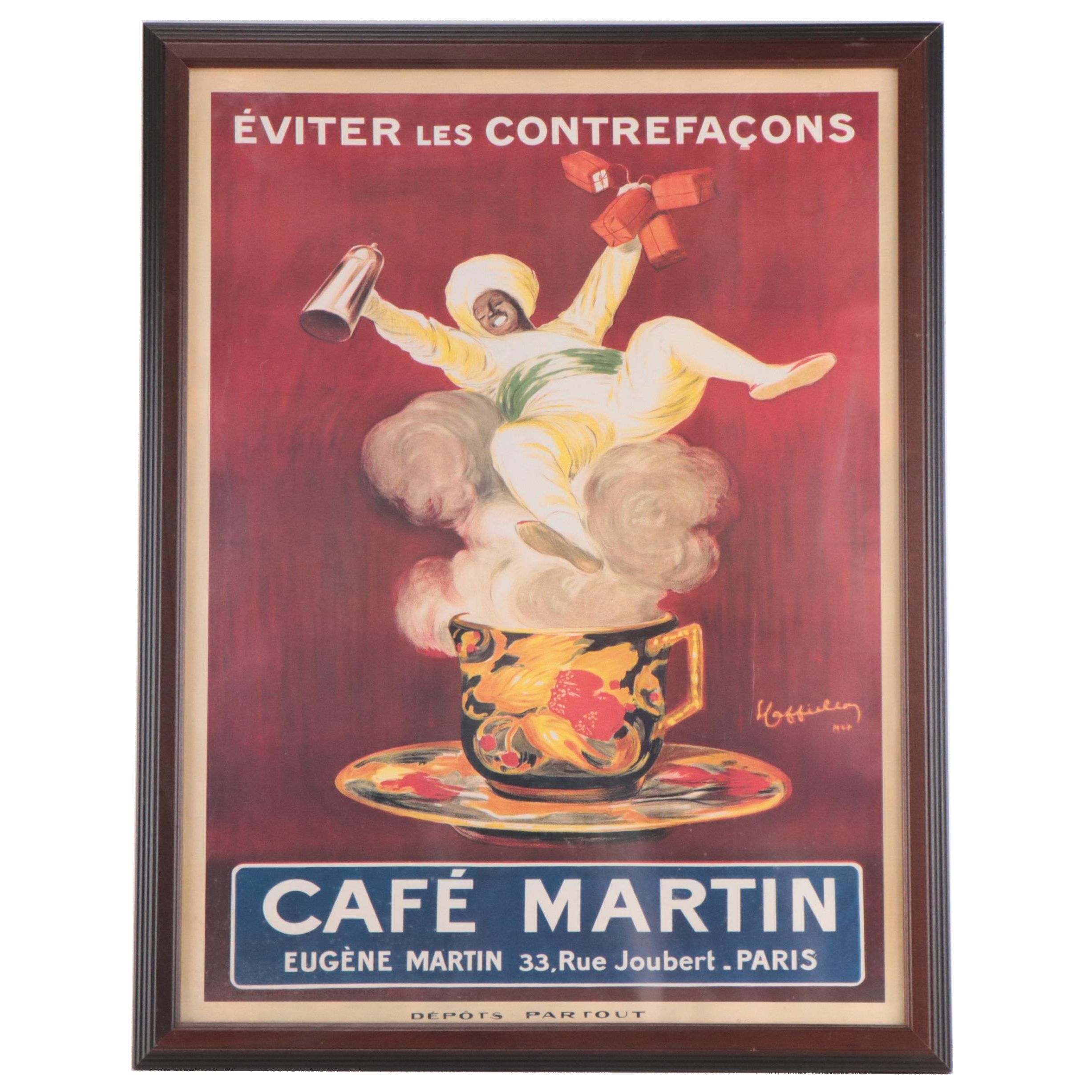 Offset Lithograph After Leonetto Cappiello "Café Martin"