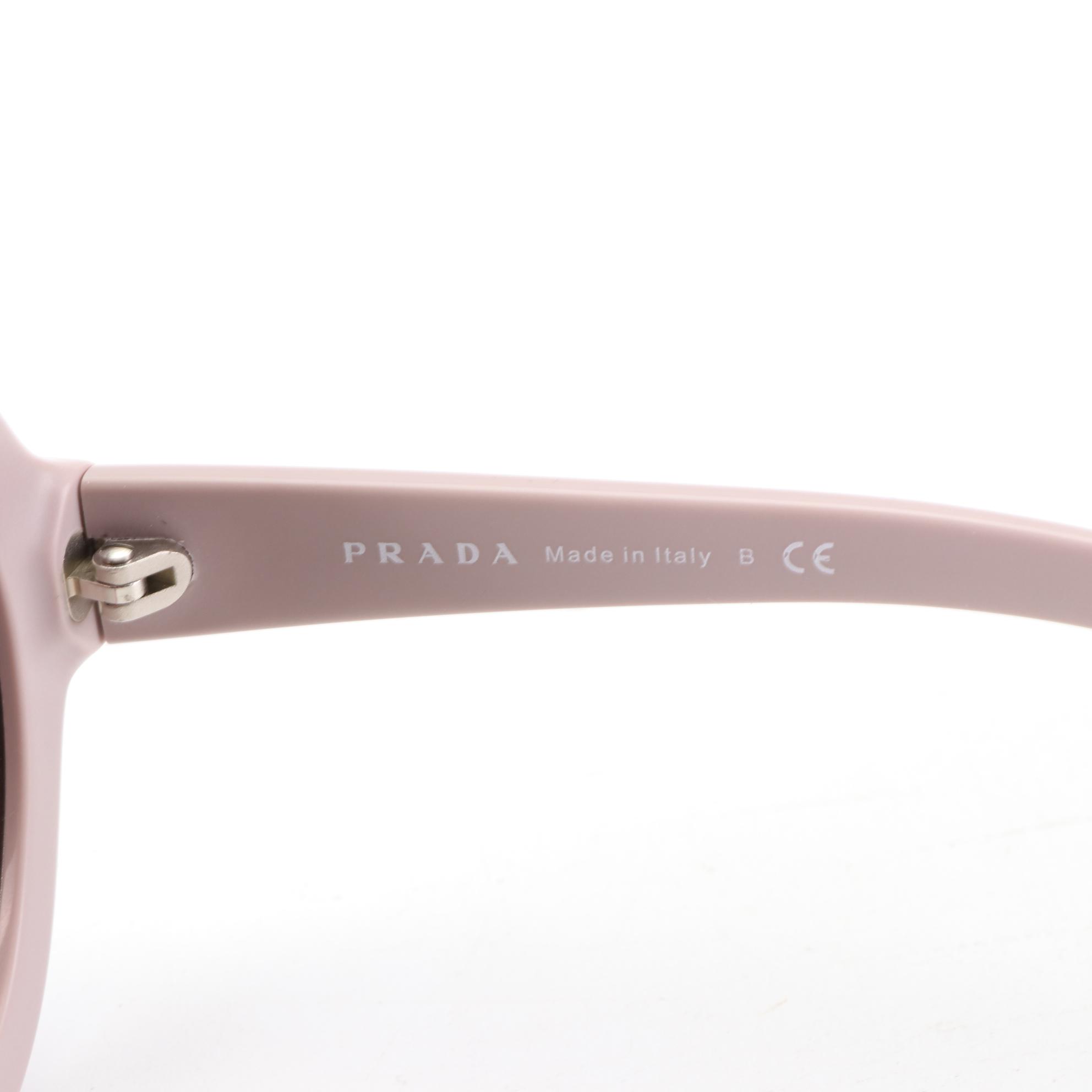 Prada SPR06R Round Sunglasses with Case and Box
