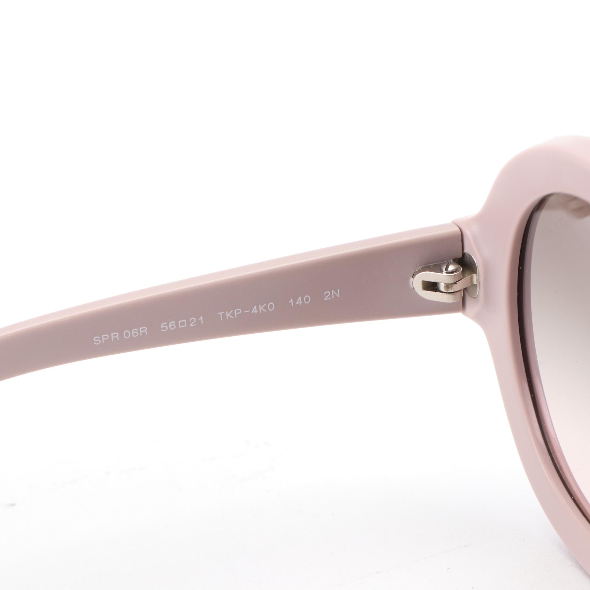 Prada SPR06R Round Sunglasses with Case and Box