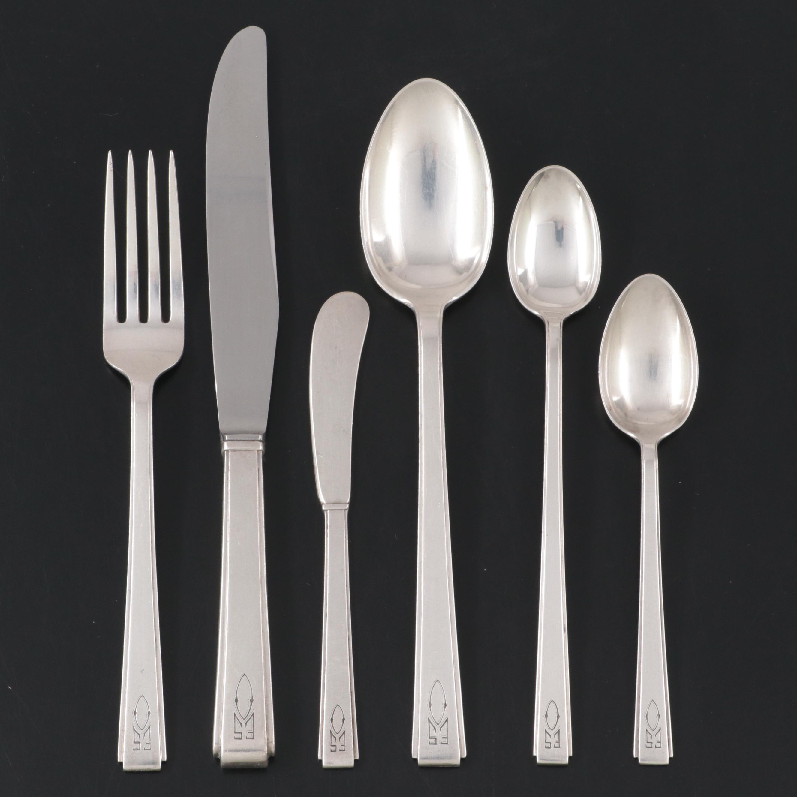Rogers, Lunt and Bowlen "Modern Classic" Sterling Silver Flatware