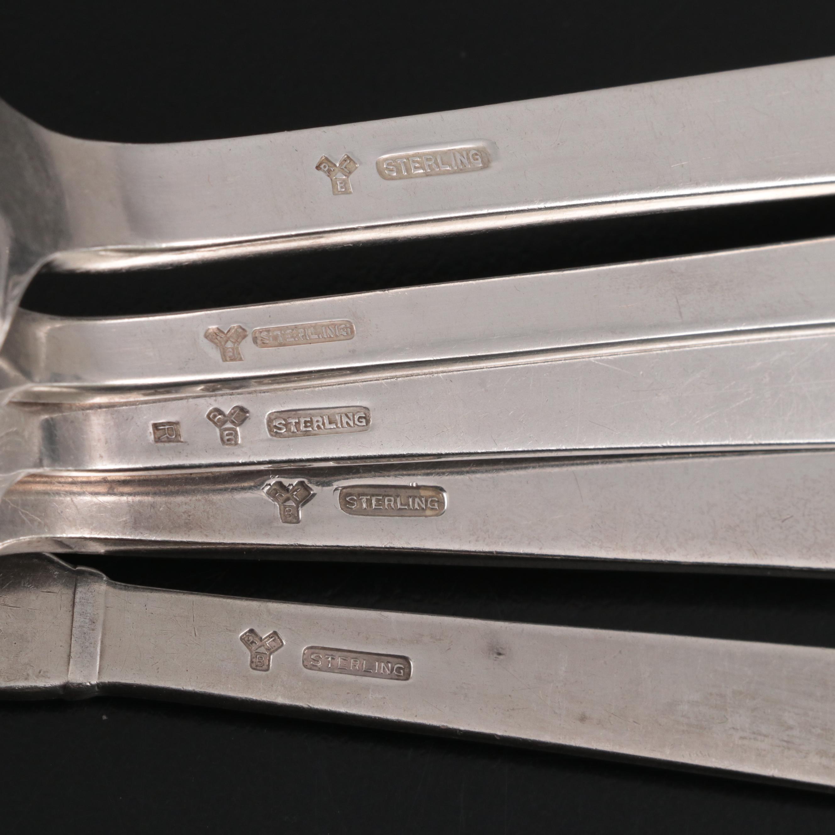 Rogers, Lunt and Bowlen "Modern Classic" Sterling Silver Flatware