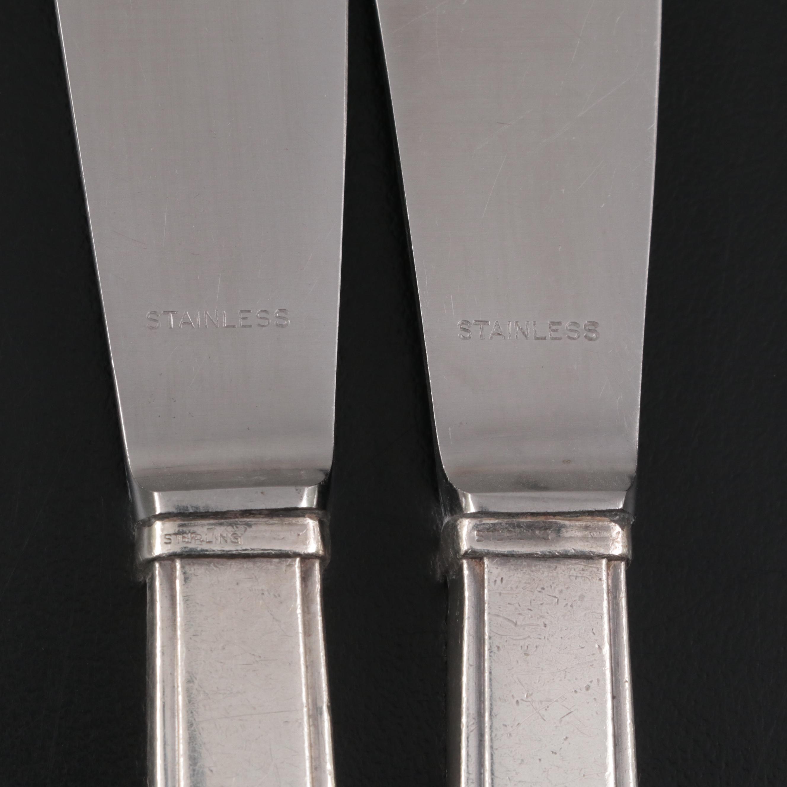 Rogers, Lunt and Bowlen "Modern Classic" Sterling Silver Flatware
