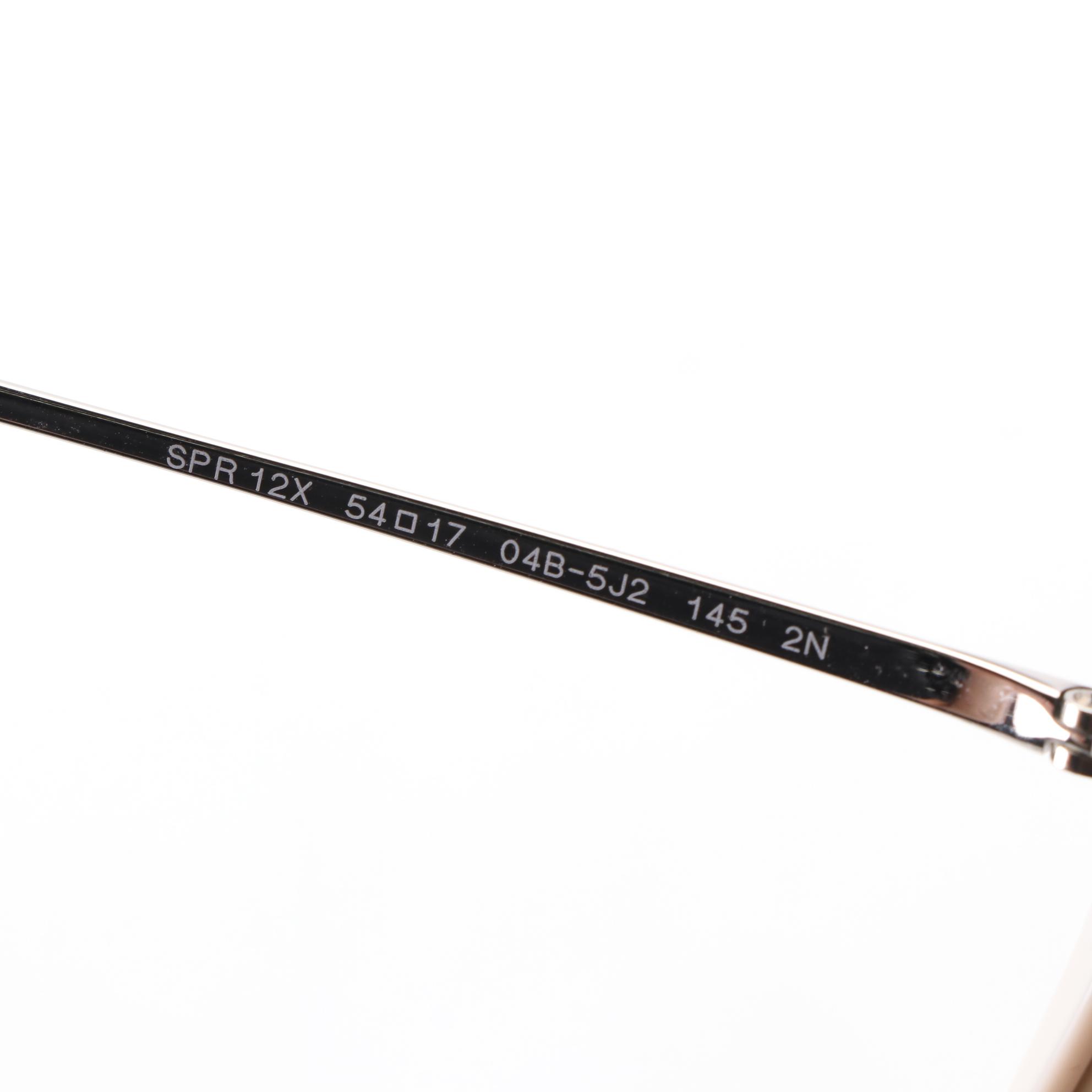 Prada SPR 12X Modified Cat Eye Sunglasses with Case and Box