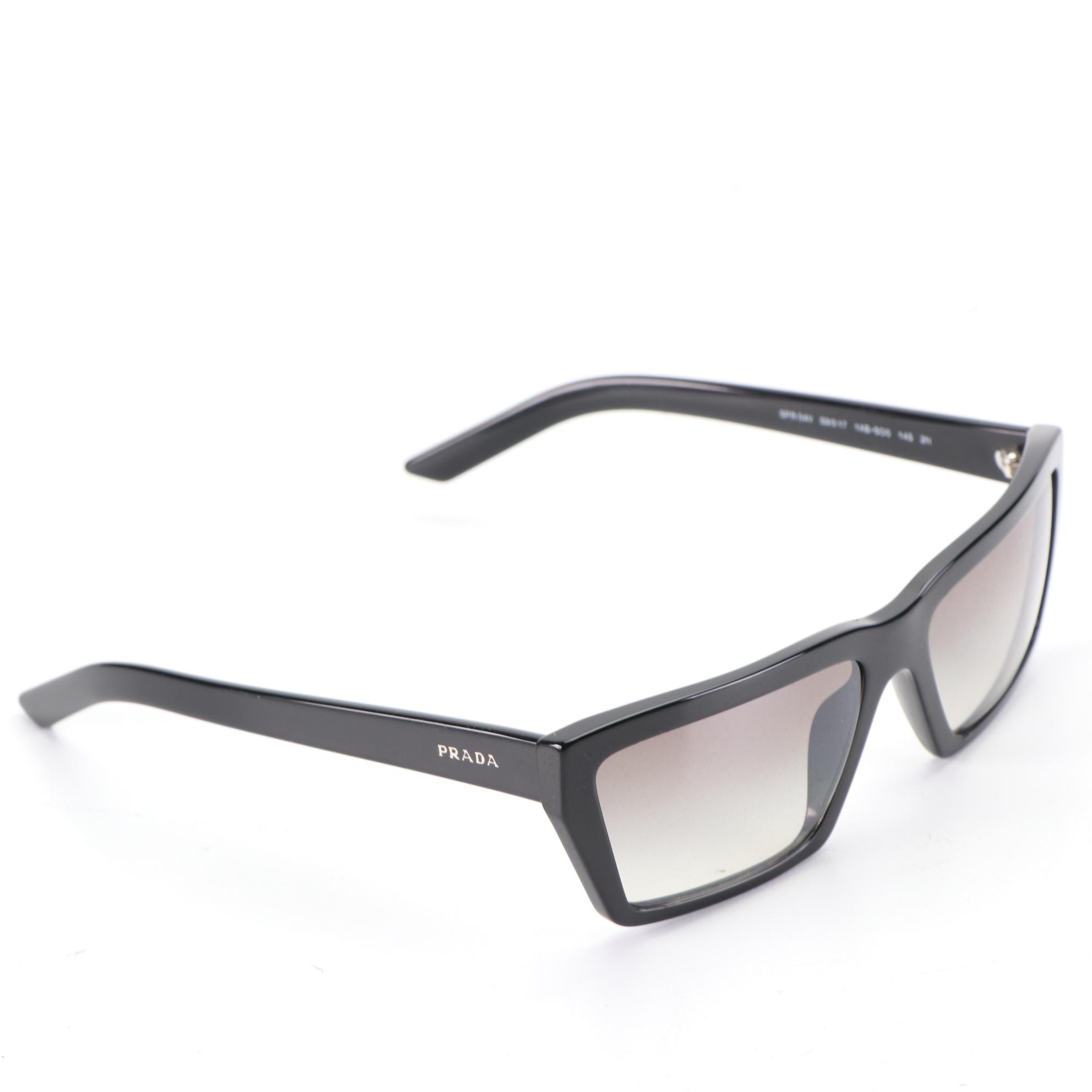 Prada SPR 04V Rectangular Sunglasses with Case and Box