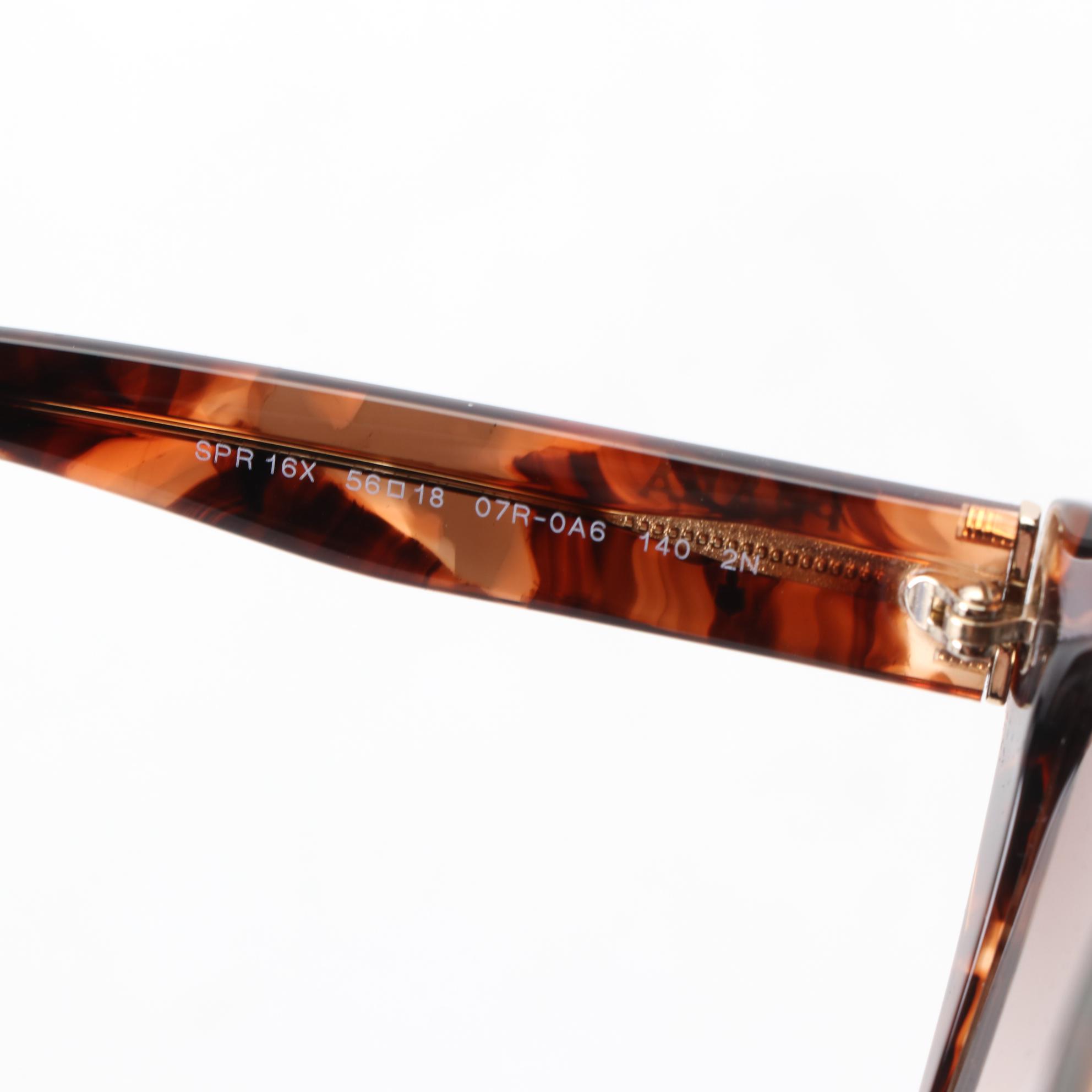 Prada SPR16X Modified Cat Eye Sunglasses with Case and Box