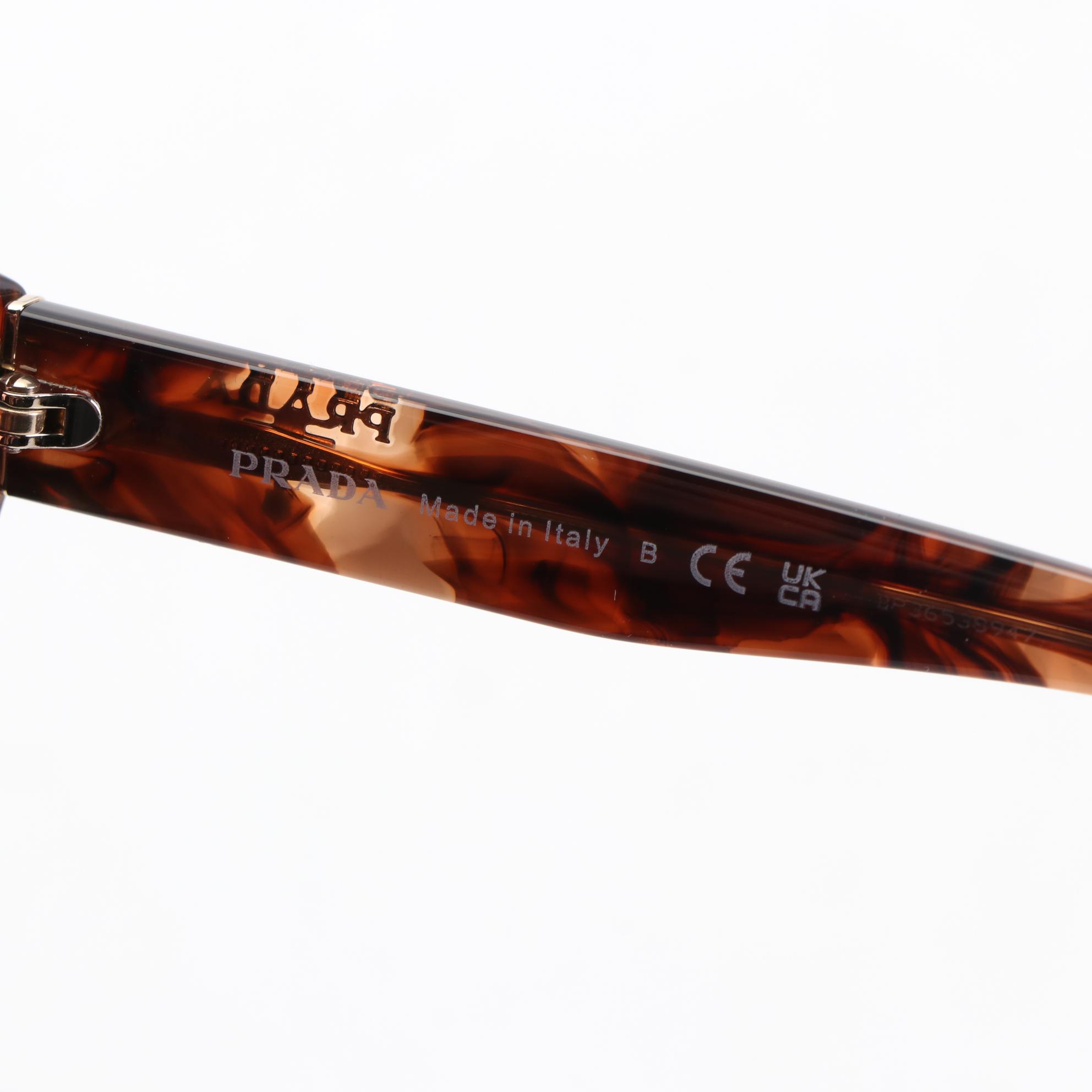 Prada SPR16X Modified Cat Eye Sunglasses with Case and Box