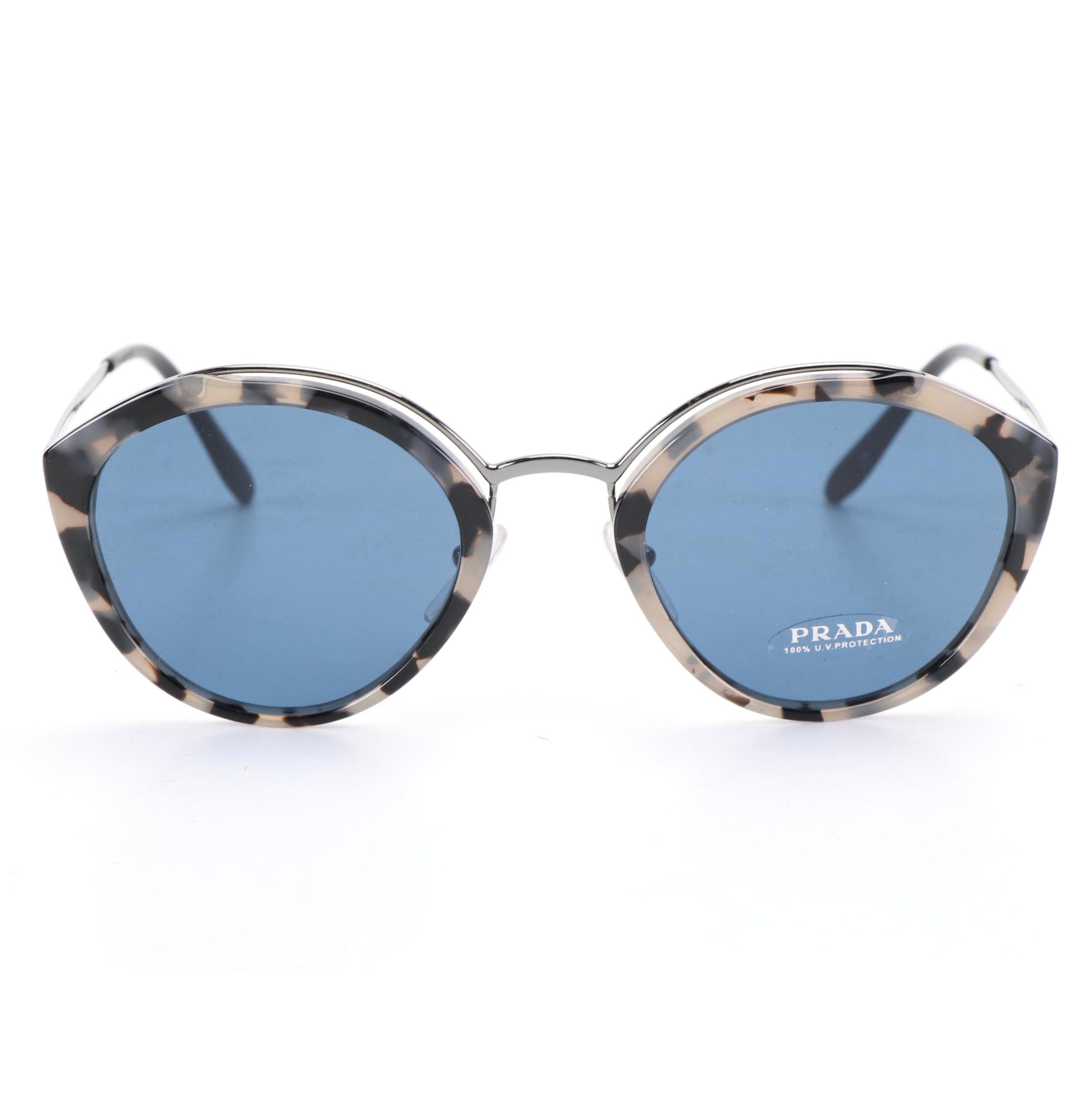 Prada SPR 18U Modified Cat Eye Sunglasses with Case and Box