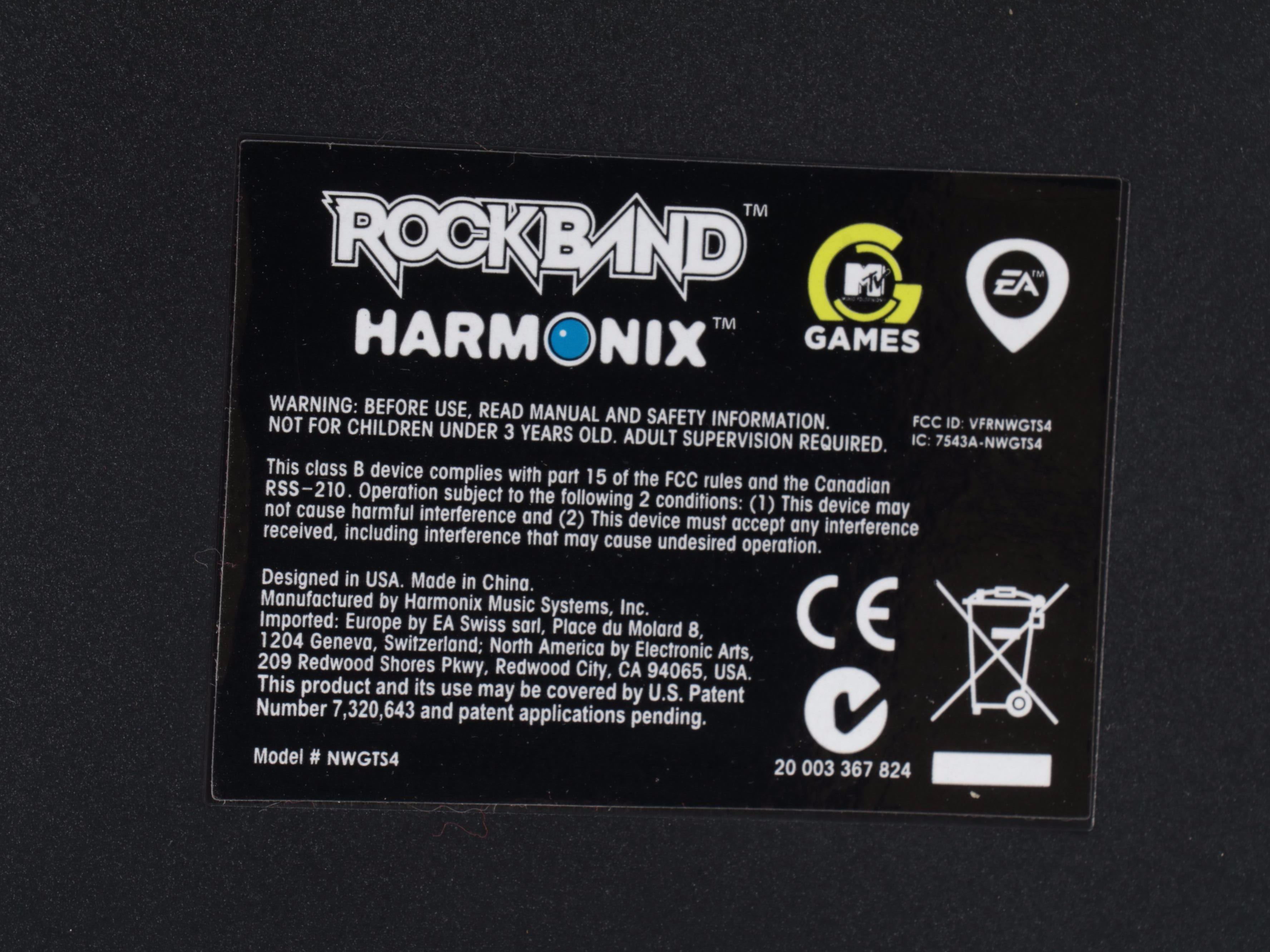 Wii Rock Band Game with Video Game Controllers, Gretsch Guitar and More