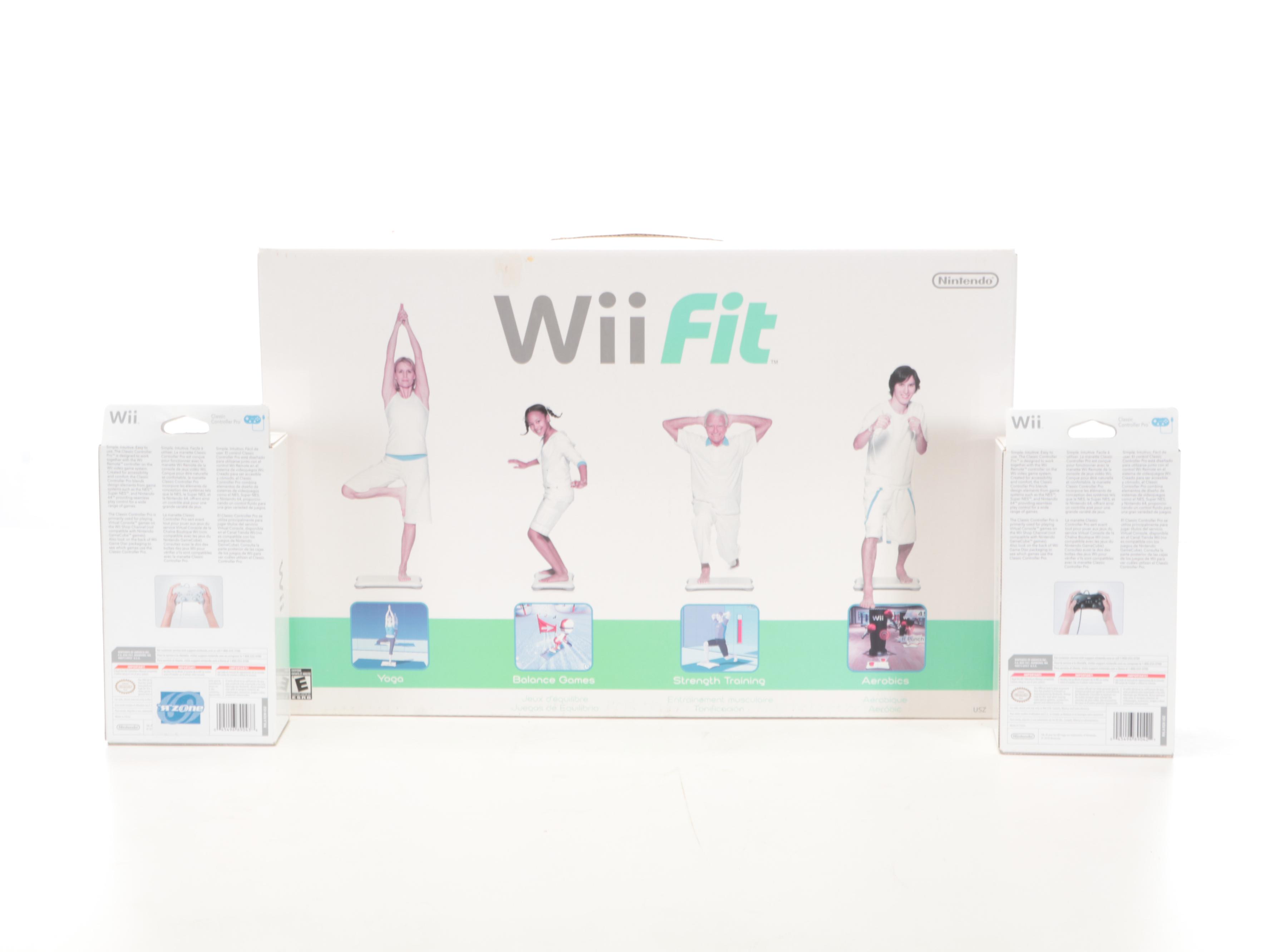 Wii Rock Band Game with Video Game Controllers, Gretsch Guitar and More