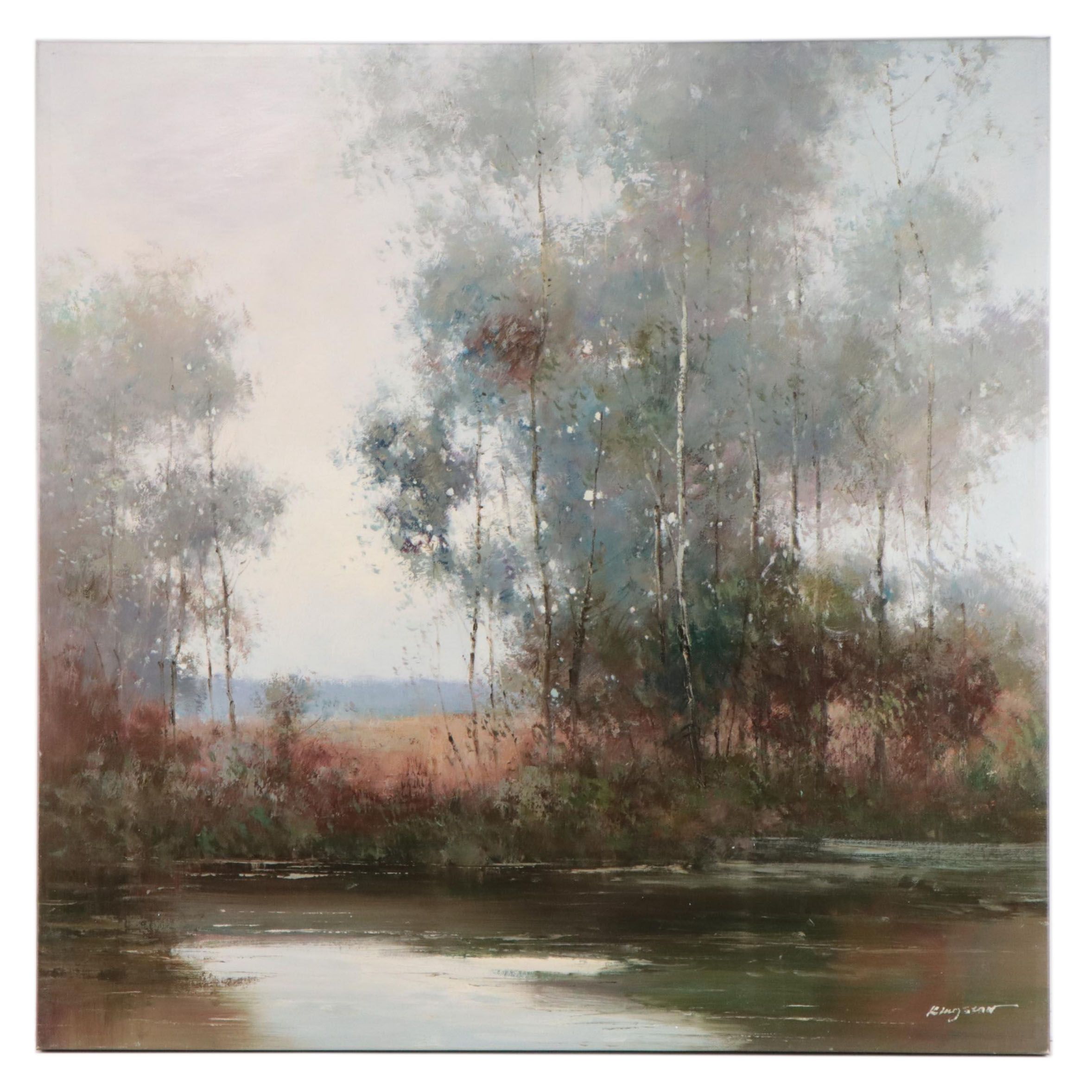 Kingston Landscape Oil Painting, 21st Century