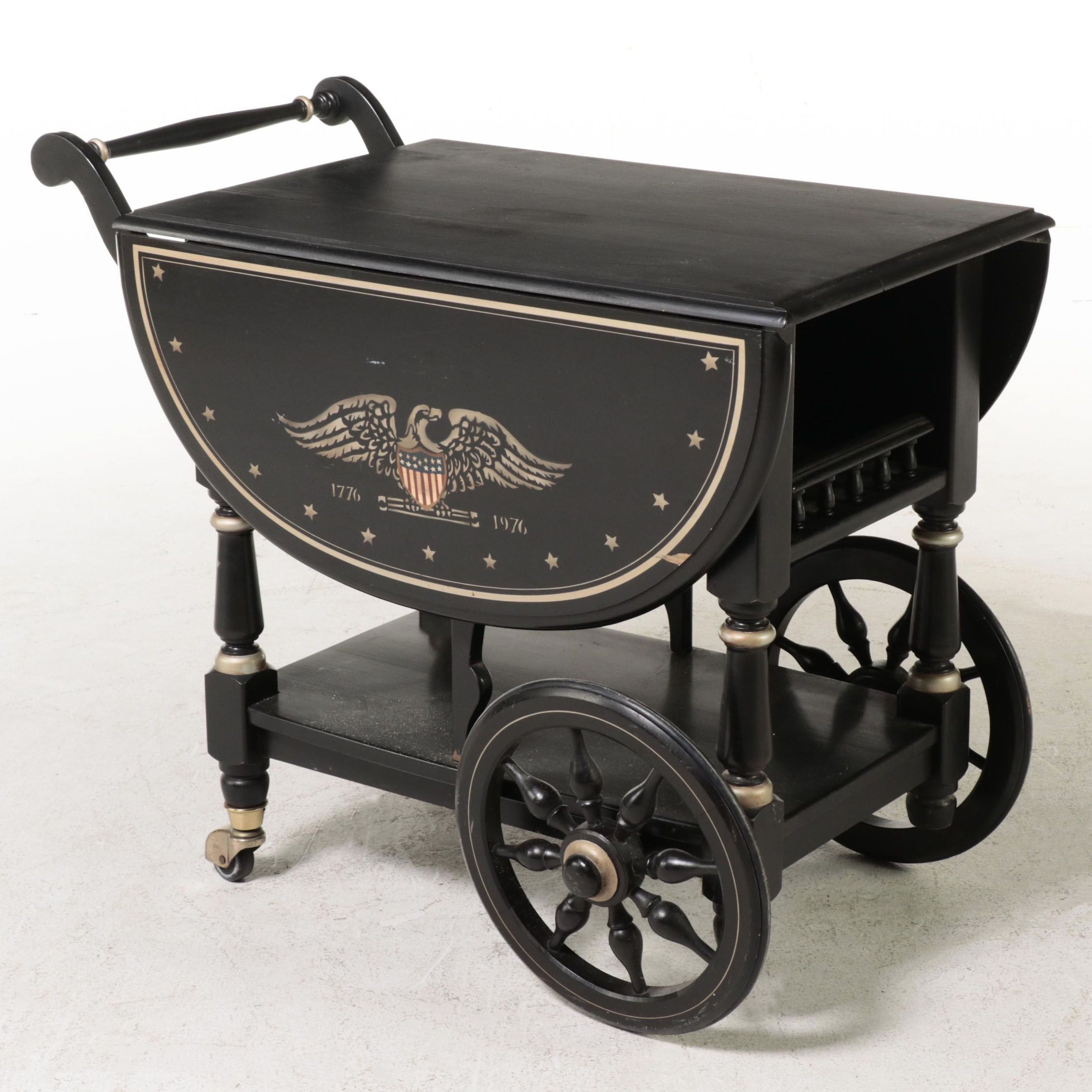 Heywood-Wakefield "Constitution Eagle" Tea Wagon, Limited Edition 434/850