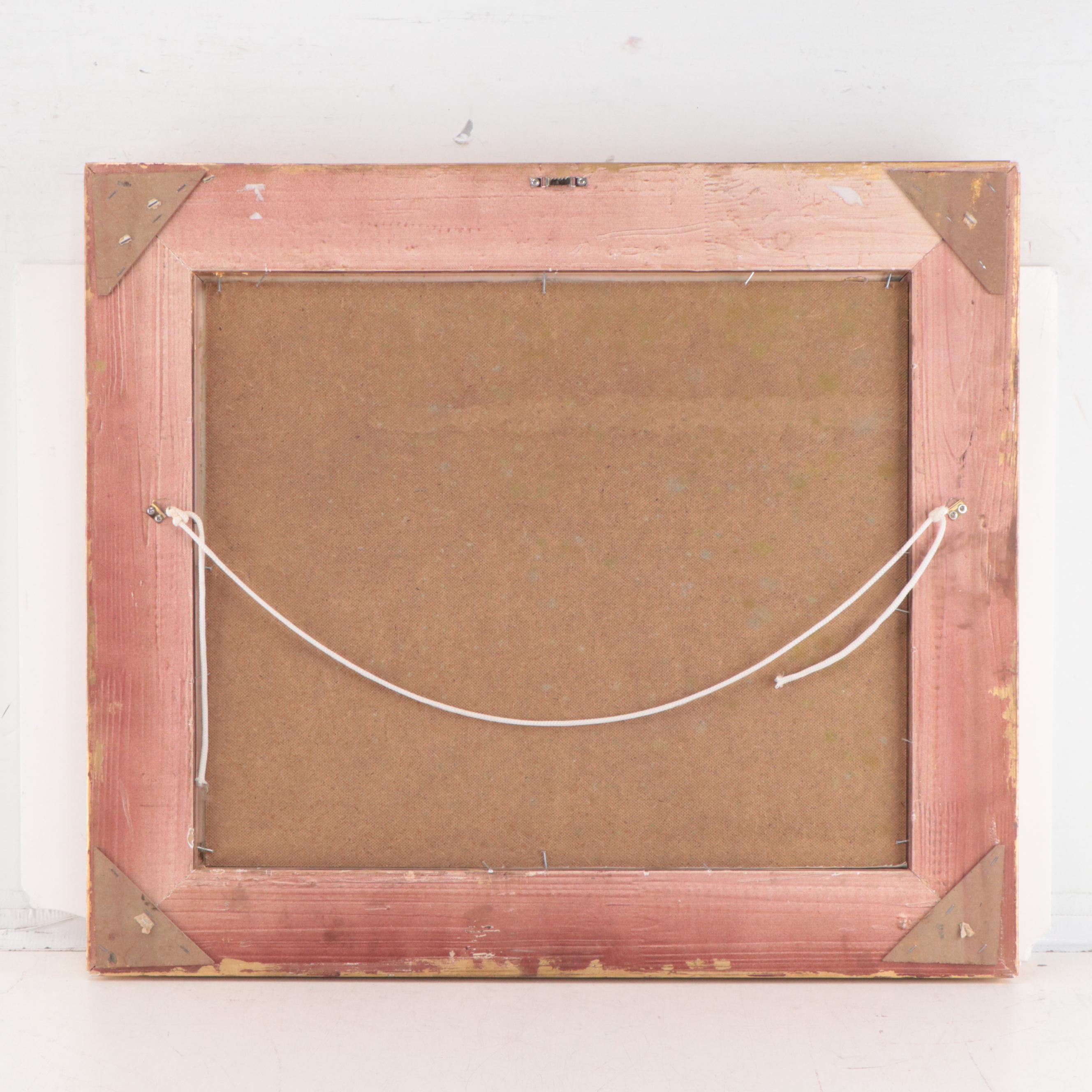 Bloemer Harbor Scene Oil Painting