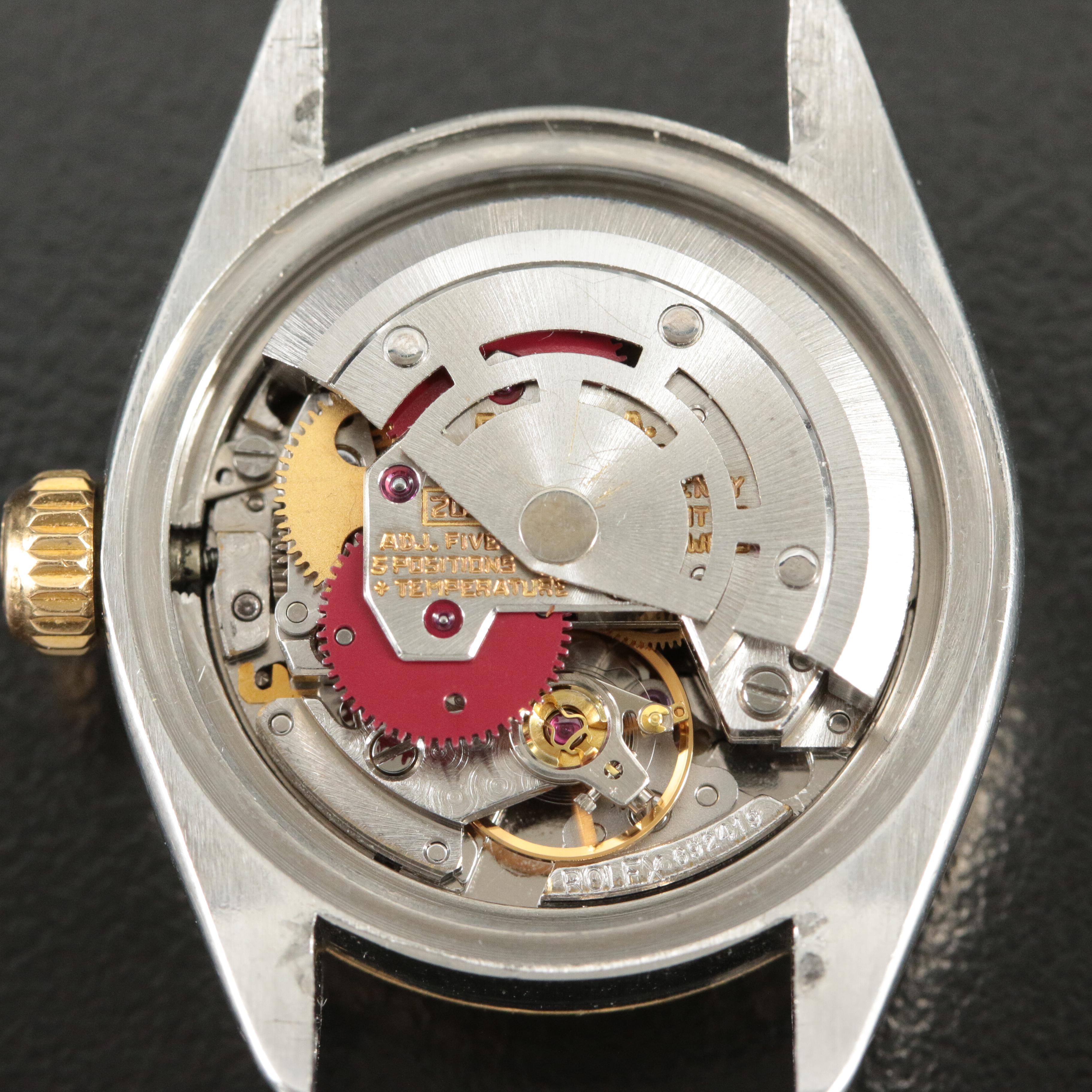 Rolex Custom Diamond Dial Oyster Perpetual Datejust Watch