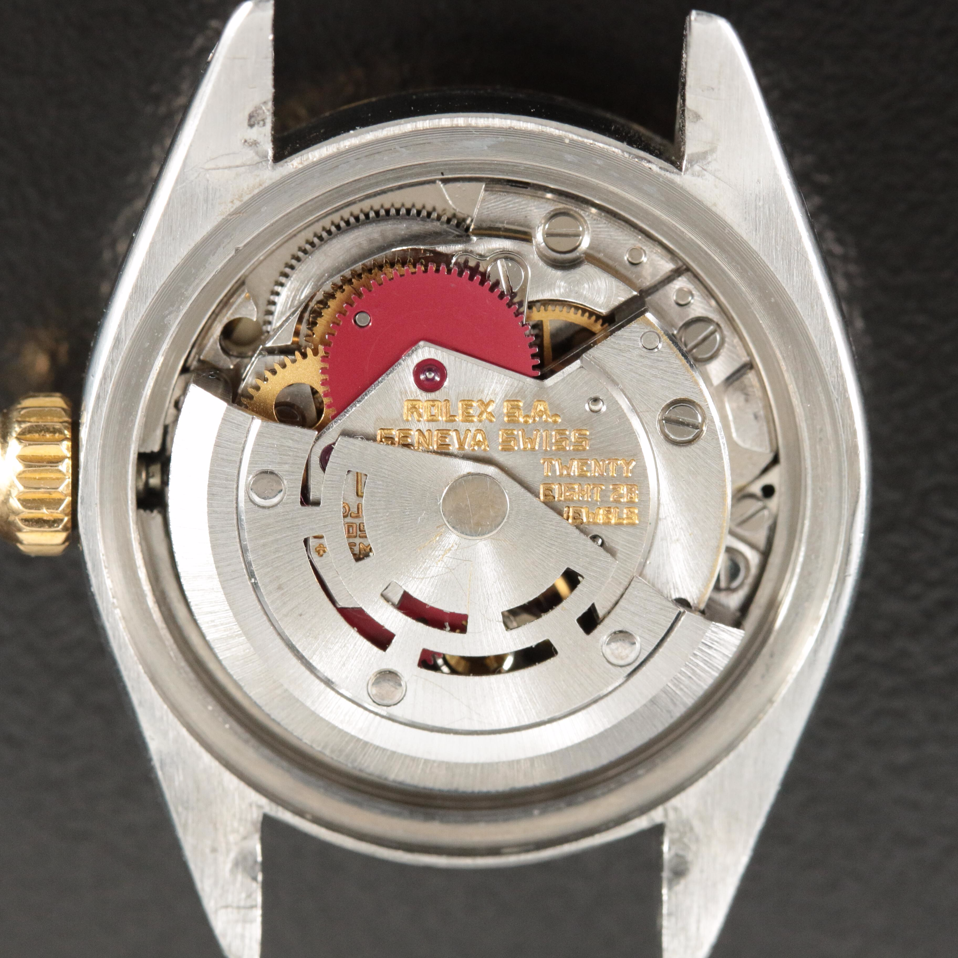 Rolex Custom Diamond Dial Oyster Perpetual Datejust Watch