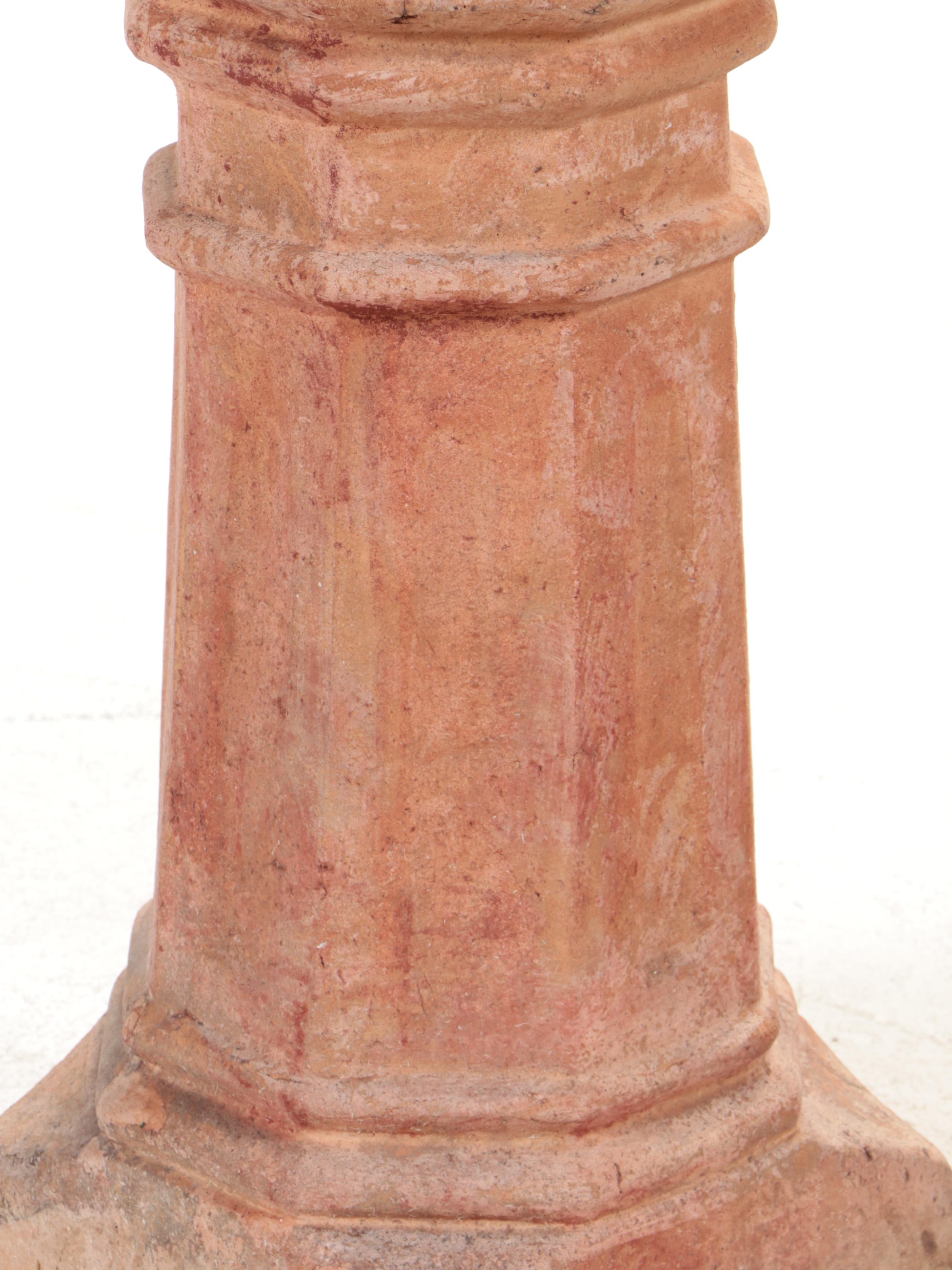 Pair of Cast Terracotta Columns