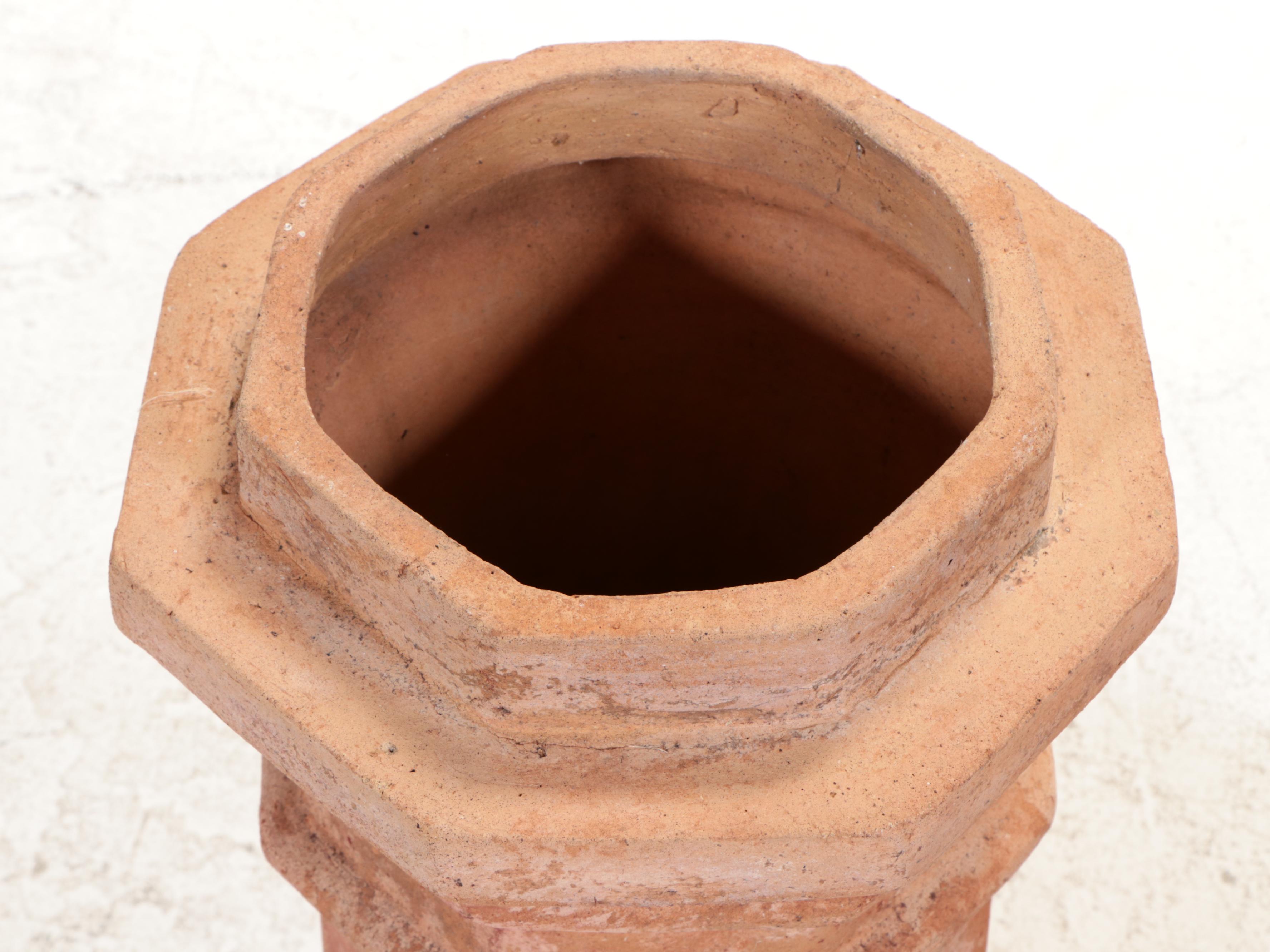 Pair of Cast Terracotta Columns