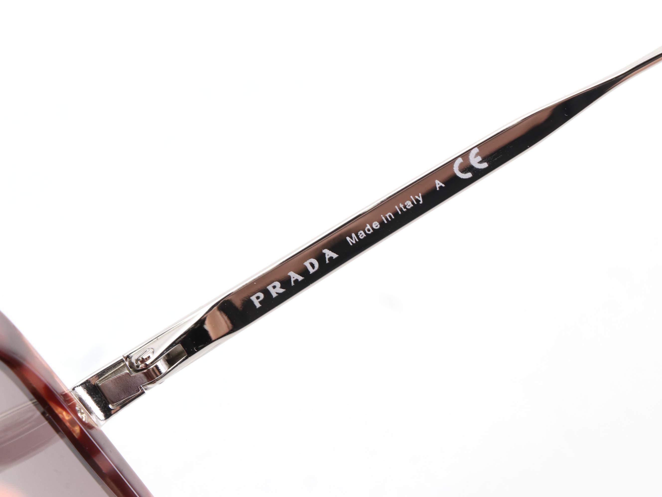 Prada SPR 57U Butterfly Sunglasses with Case and Box