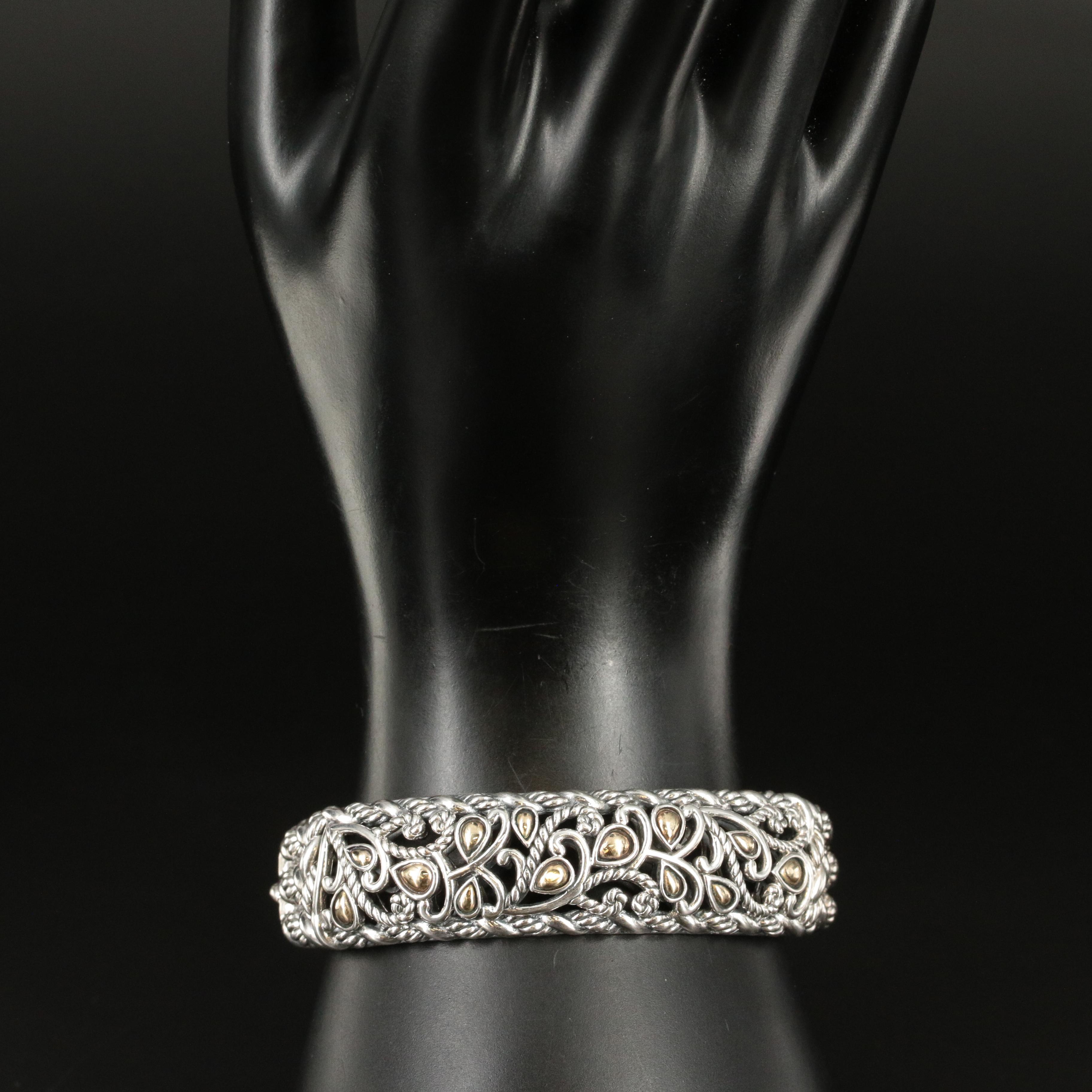 JAi John Hardy Sterling Cuff Bracelet with 14K Accents