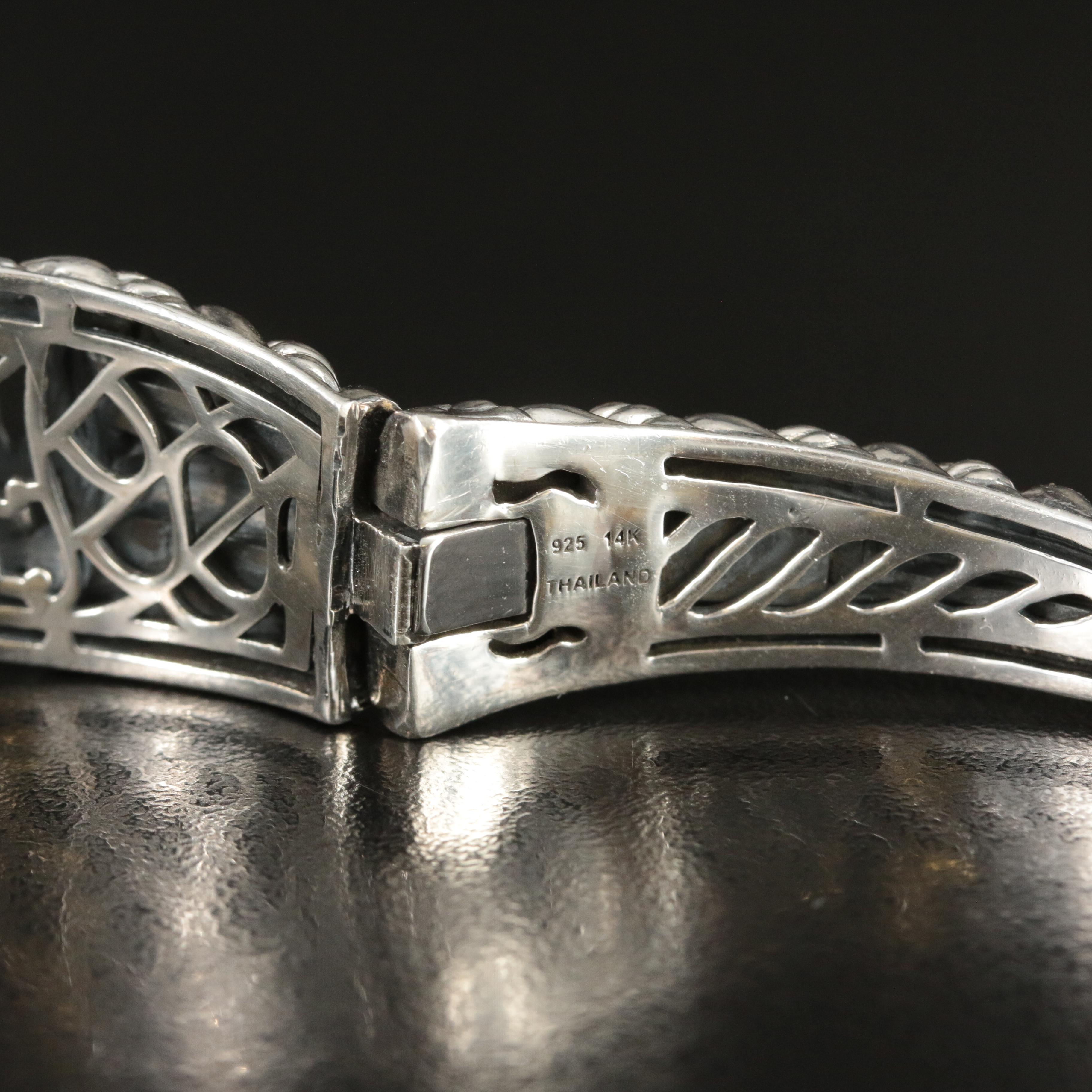 JAi John Hardy Sterling Cuff Bracelet with 14K Accents