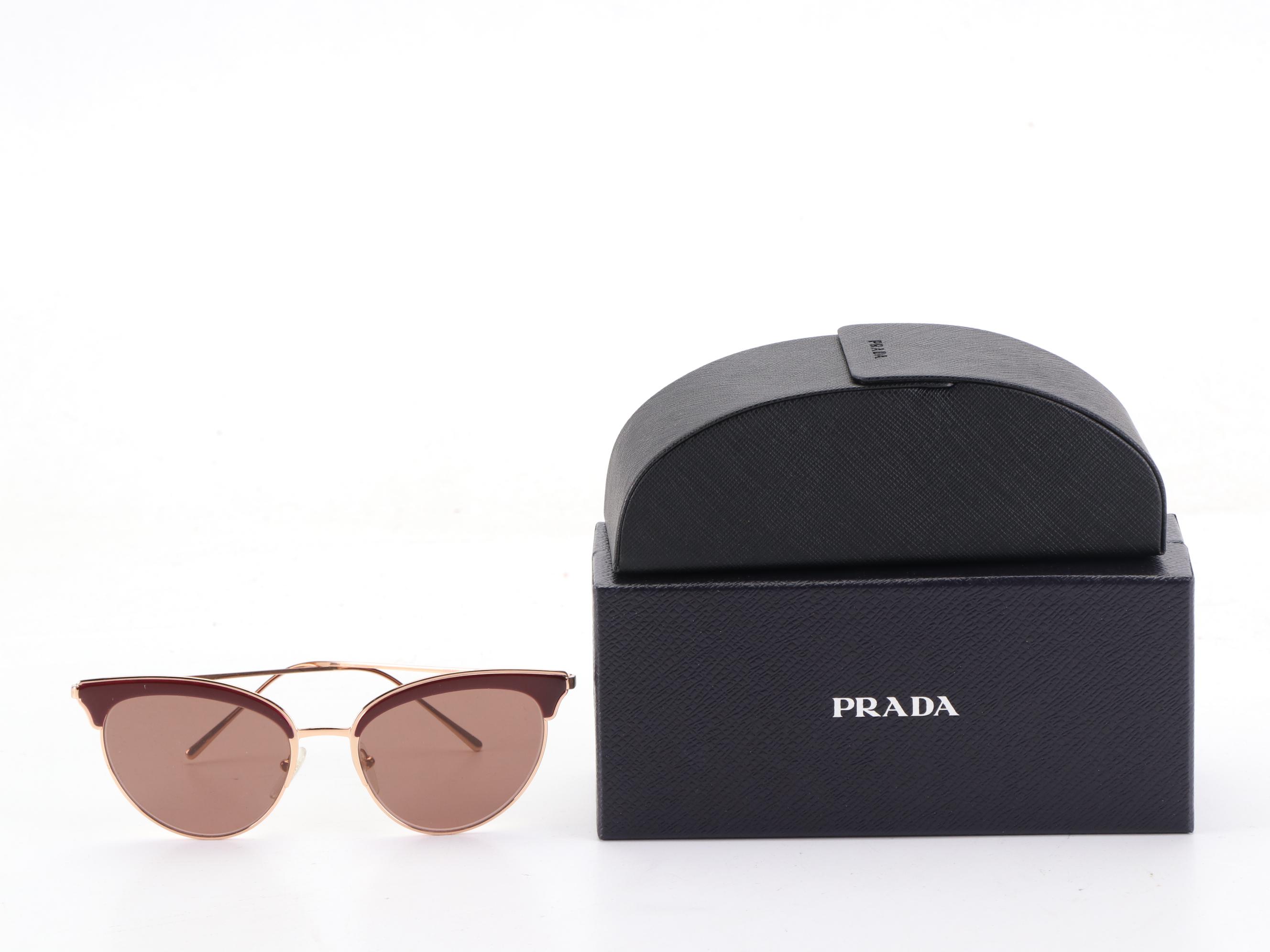 Prada SPR60V Cat Eye Sunglasses with Case and Box