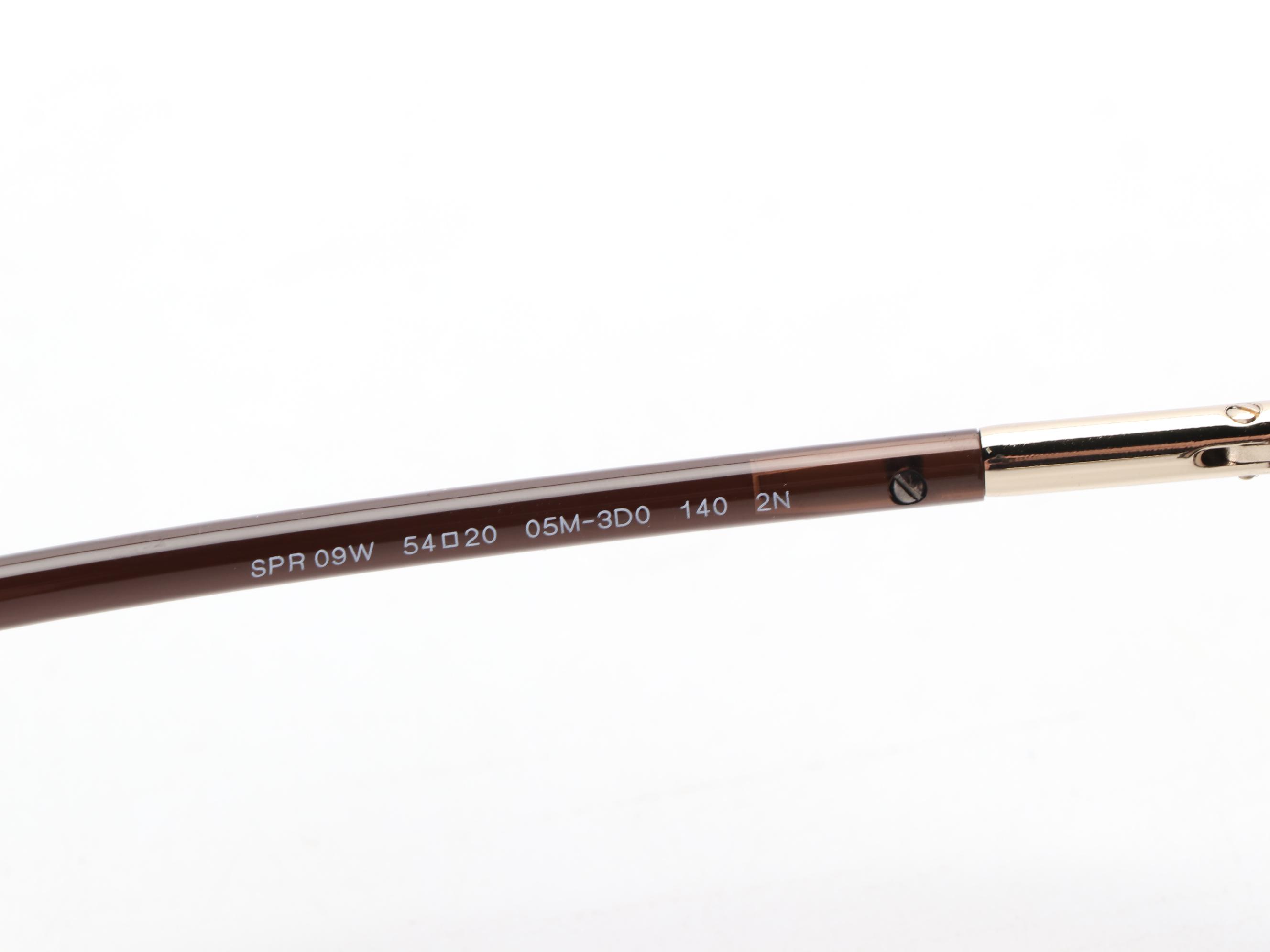 Prada SPR09W Geometric Sunglasses with Case and Box