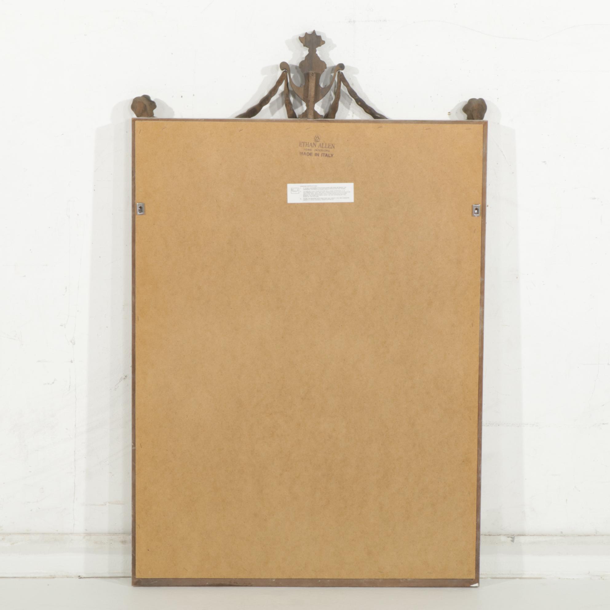 Ethan Allen Italian Neoclassical Style Wall Mirror